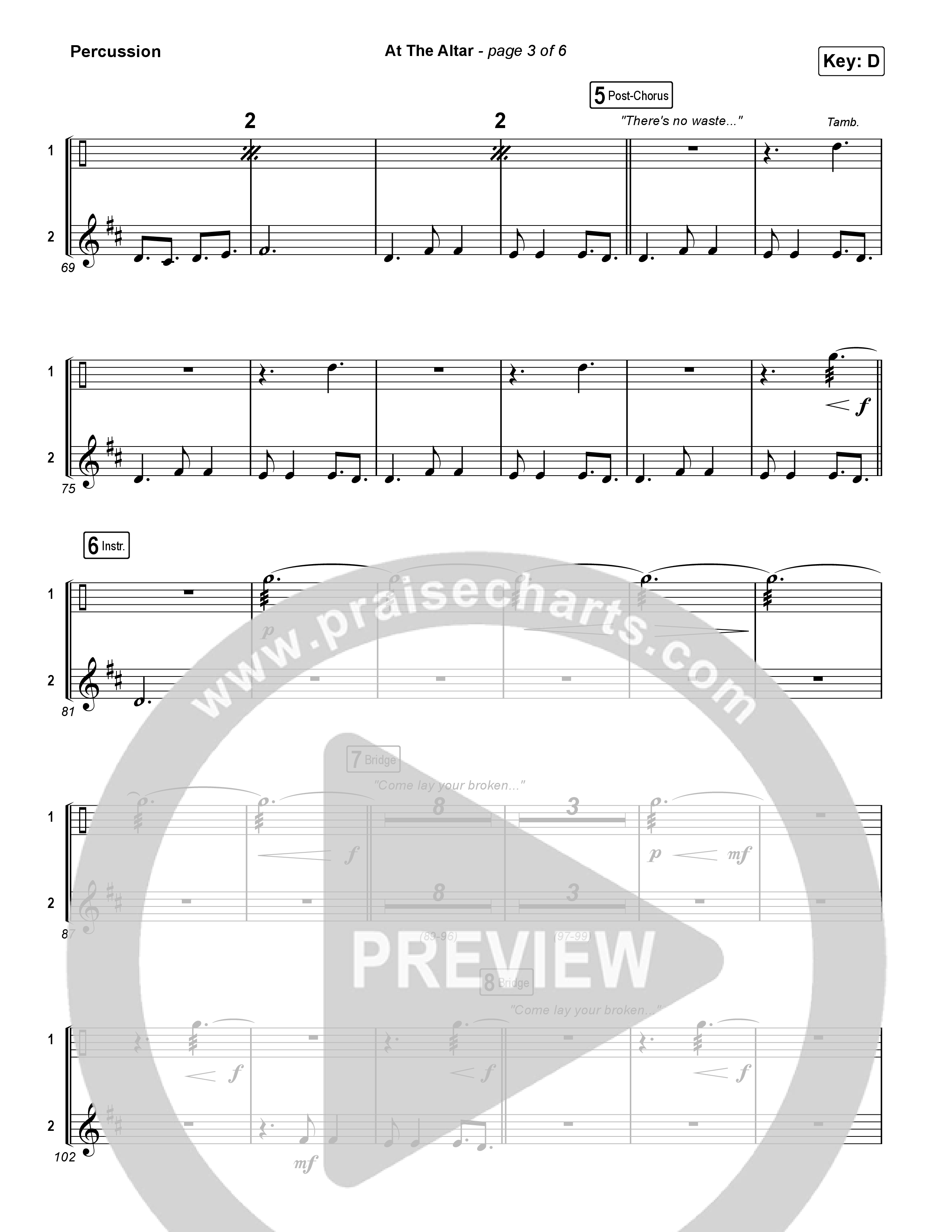 At The Altar Percussion (ELEVATION RHYTHM / Abbie Gamboa / Tiffany Hudson)