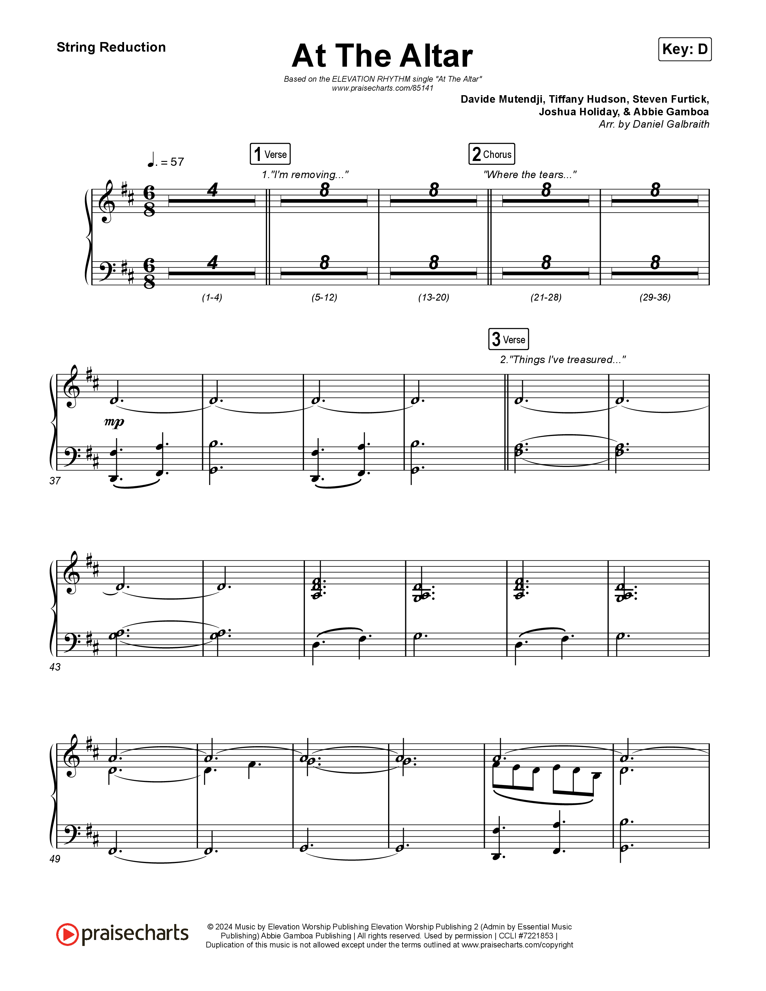 At The Altar String Reduction (ELEVATION RHYTHM / Abbie Gamboa / Tiffany Hudson)