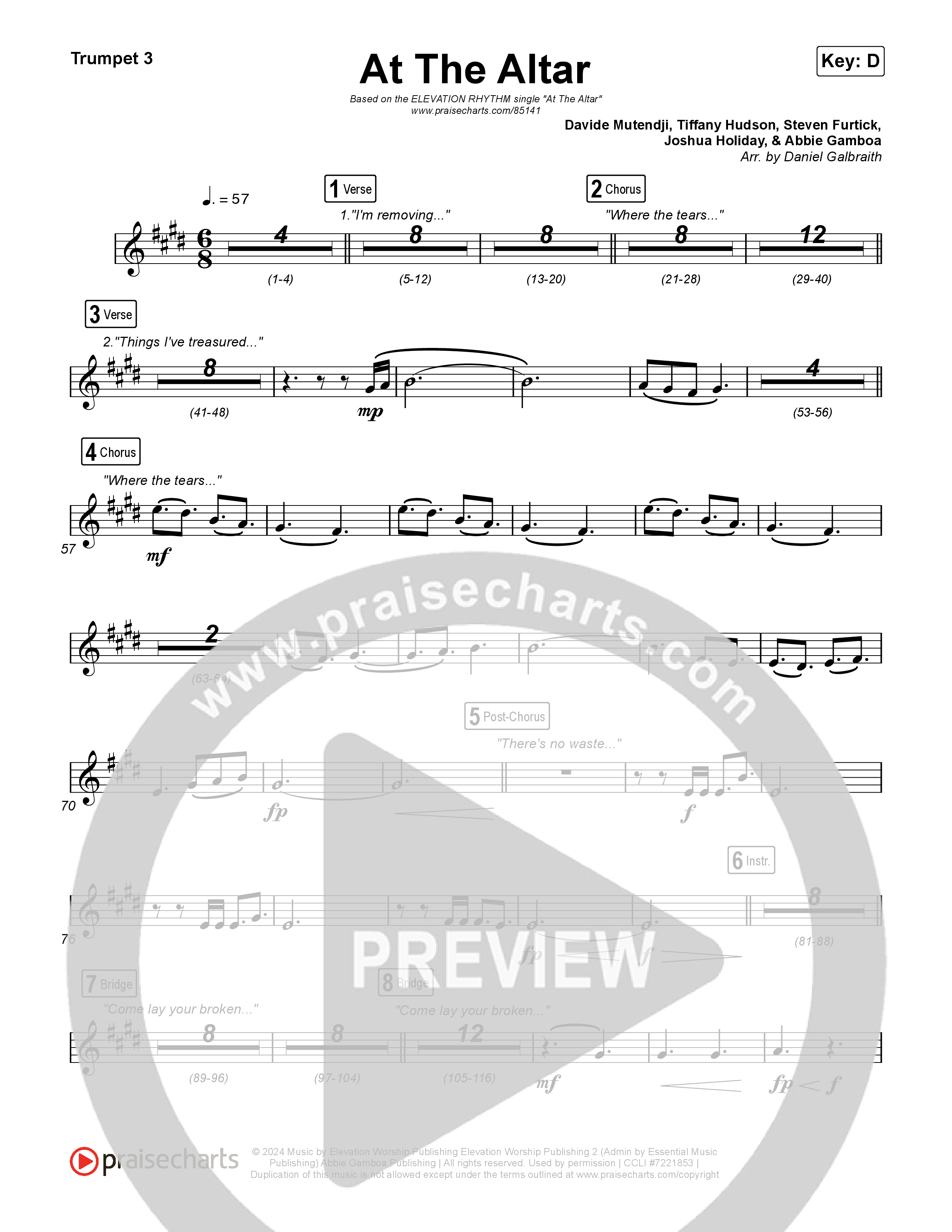 At The Altar Trumpet 1,2 (ELEVATION RHYTHM / Abbie Gamboa / Tiffany Hudson)