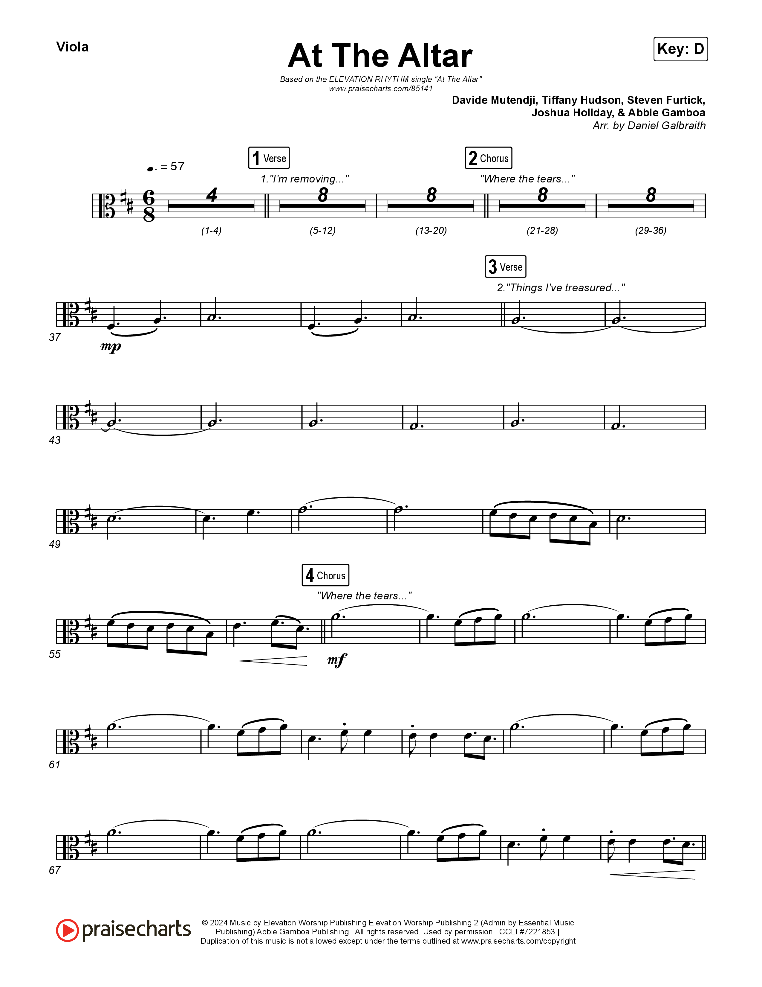 At The Altar Viola (ELEVATION RHYTHM / Abbie Gamboa / Tiffany Hudson)