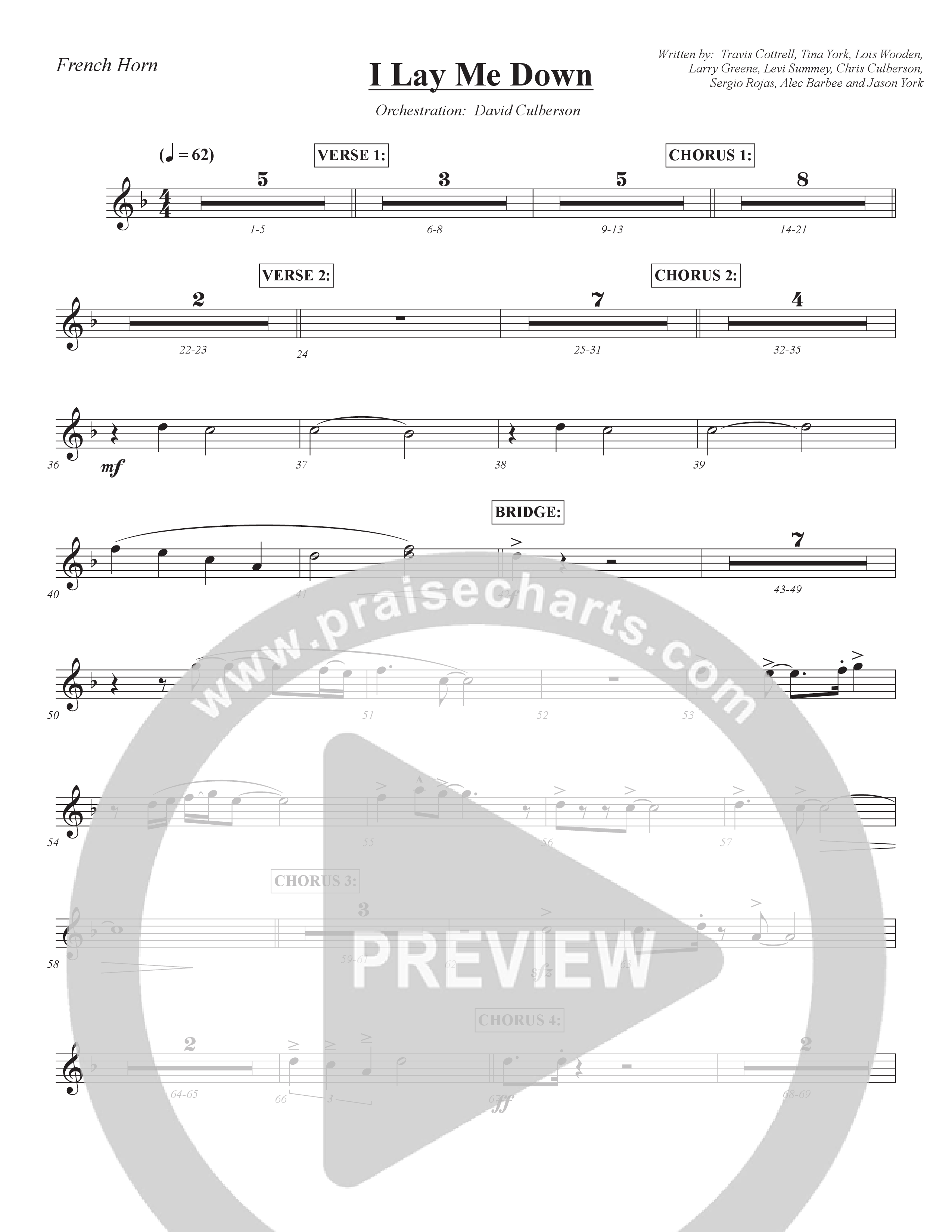 I Lay Me Down Brass Pack (Central Collective)