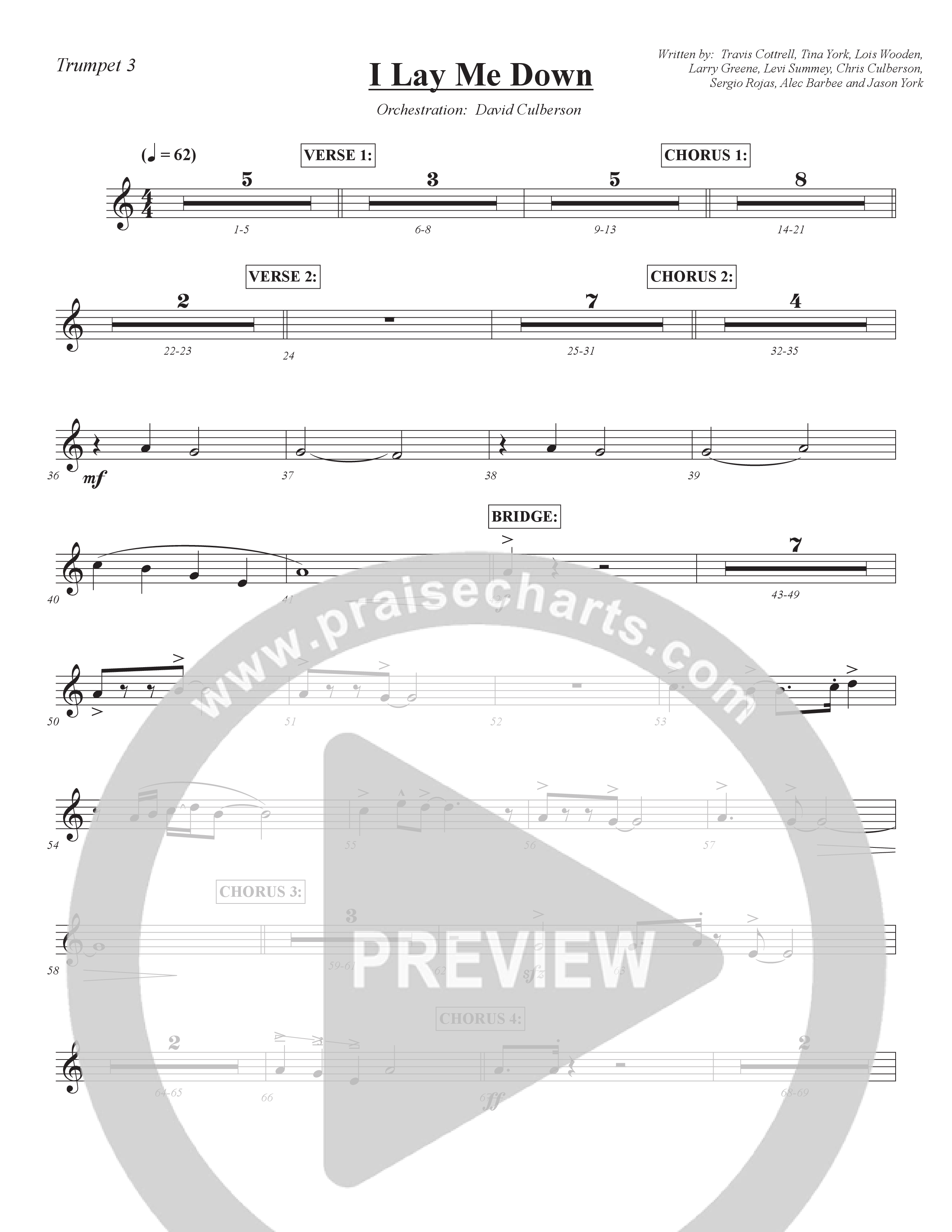 I Lay Me Down Trumpet 3 (Central Collective)