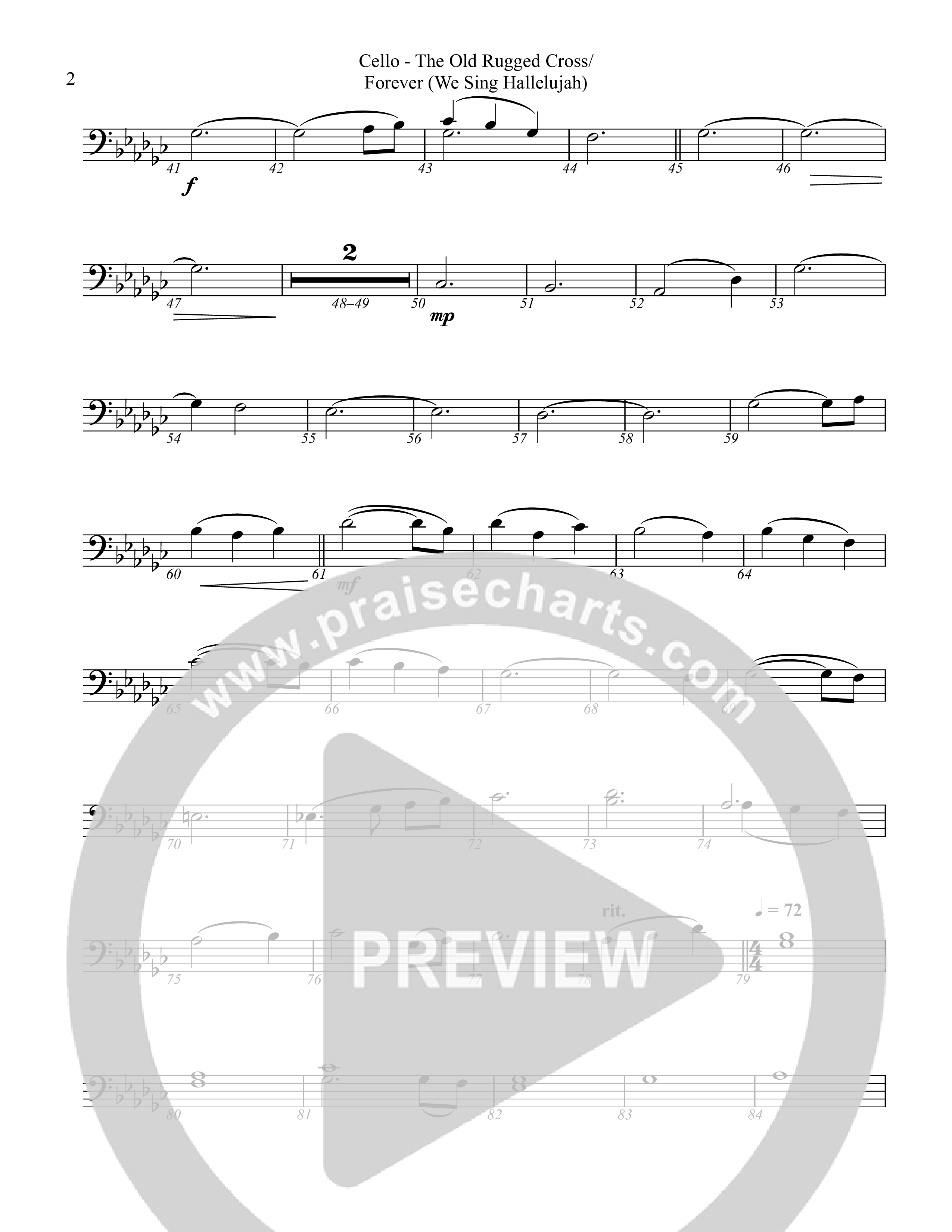 The Old Rugged Cross / Forever (We Sing Hallelujah) Cello (Rock Springs Worship / Amber Balltzglier / Arr. Matt Summers)