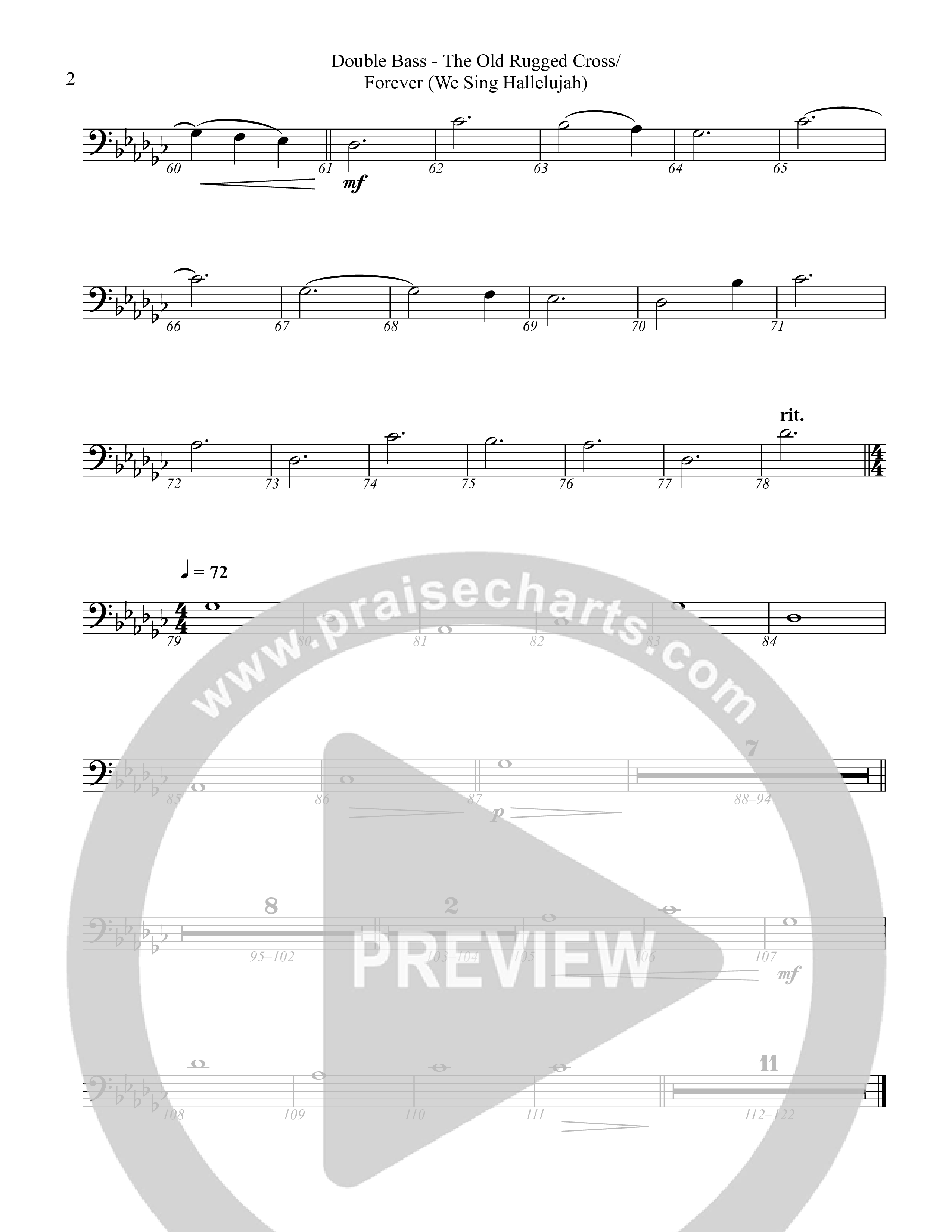 The Old Rugged Cross / Forever (We Sing Hallelujah) Double Bass (Rock Springs Worship / Amber Balltzglier / Arr. Matt Summers)