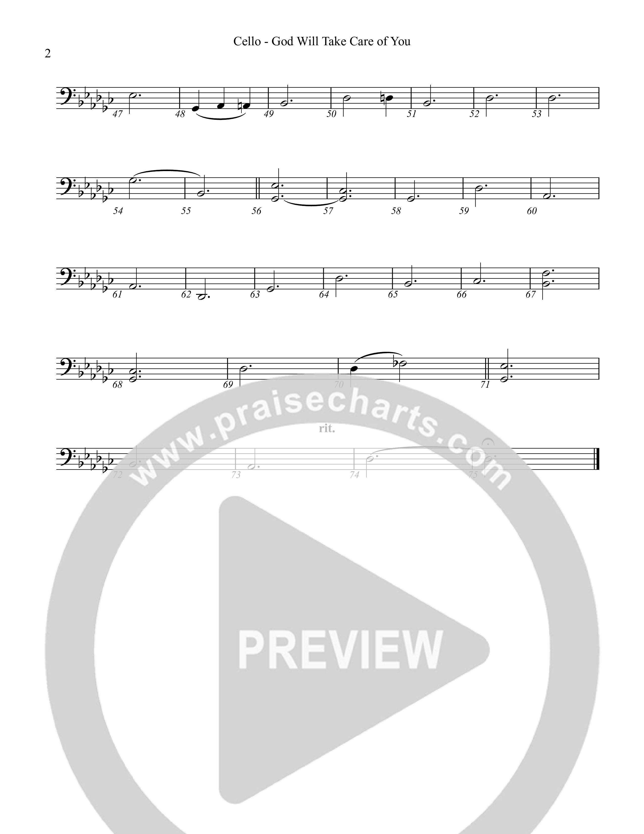 God Will Take Care Of You Cello (Rock Springs Worship / Amber Balltzglier / Arr. Matt Summers)