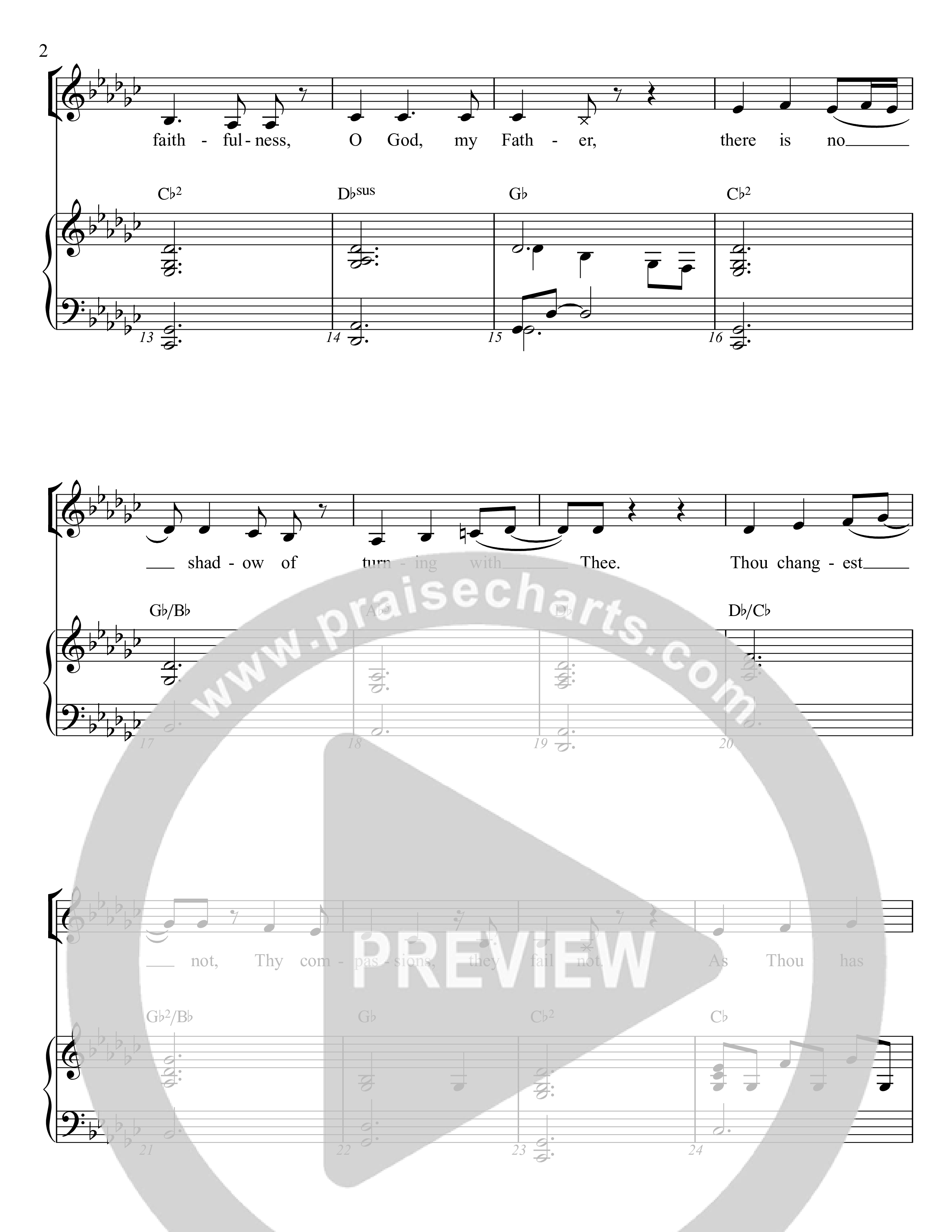 Great Is Thy Faithfulness (Beginning To End) Piano/Vocal (Rock Springs Worship / Amber Balltzglier / Arr. Matt Summers)