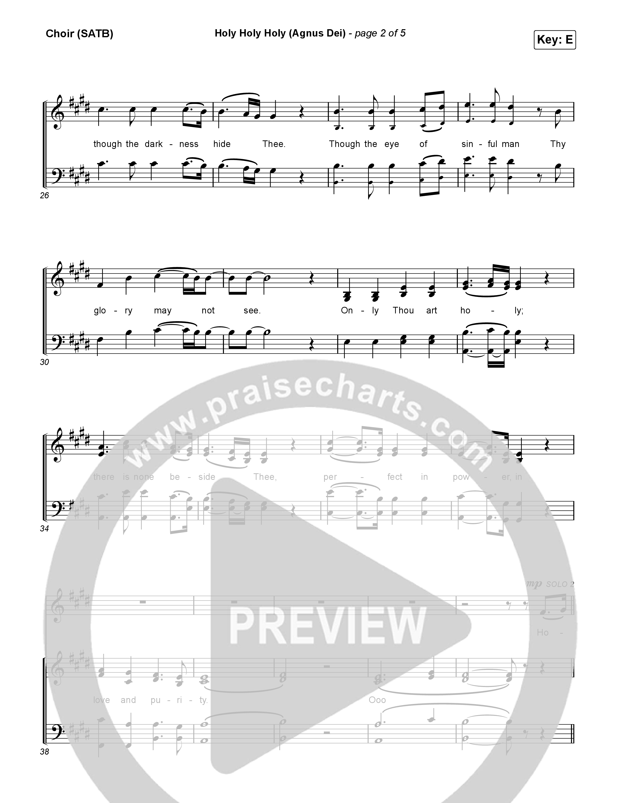 Holy Holy Holy (Agnus Dei) Choir Sheet (SATB) (Rock Springs Worship / Donny Henderson / Laura Schultz / Arr. Matt Summers / Arr. Amber Balltzglier)