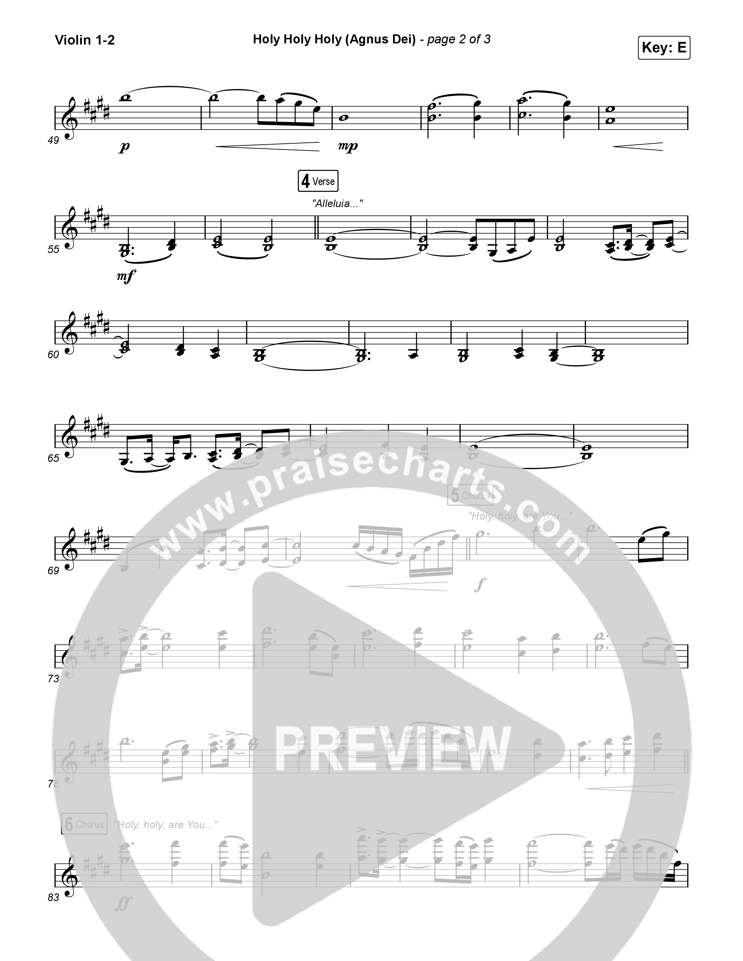 Holy Holy Holy (Agnus Dei) String Pack (Rock Springs Worship / Donny Henderson / Laura Schultz / Arr. Matt Summers / Arr. Amber Balltzglier)