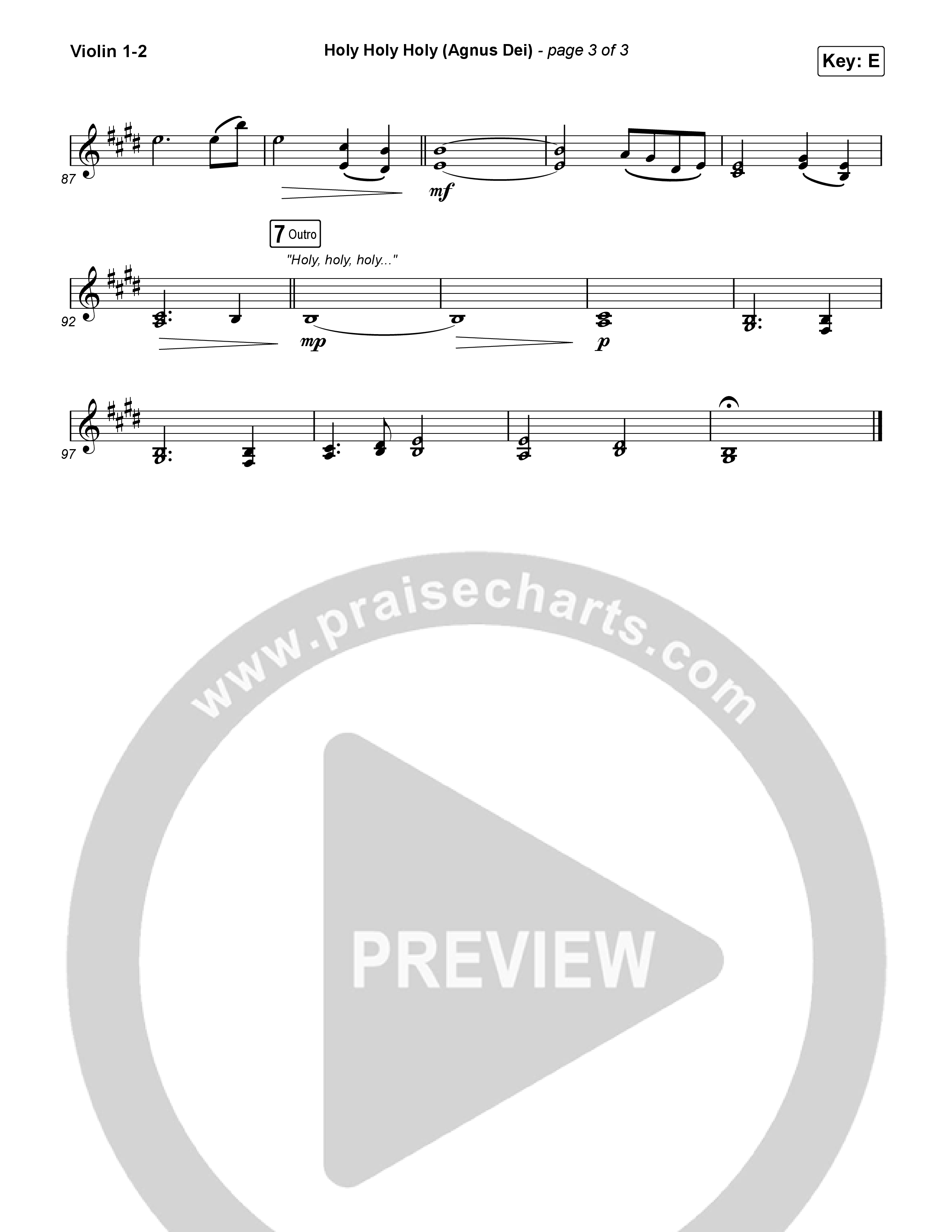 Holy Holy Holy (Agnus Dei) String Pack (Rock Springs Worship / Donny Henderson / Laura Schultz / Arr. Matt Summers / Arr. Amber Balltzglier)