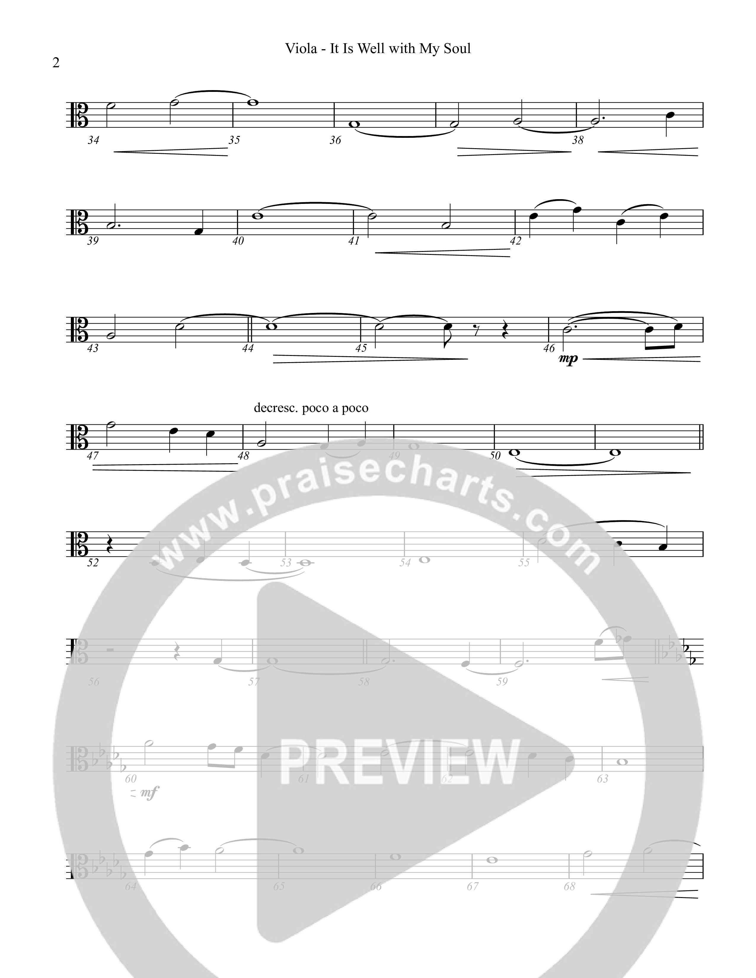 It Is Well With My Soul Viola (Rock Springs Worship / TaRanda Greene / Arr. Matt Summers / Arr. Justin Levy)