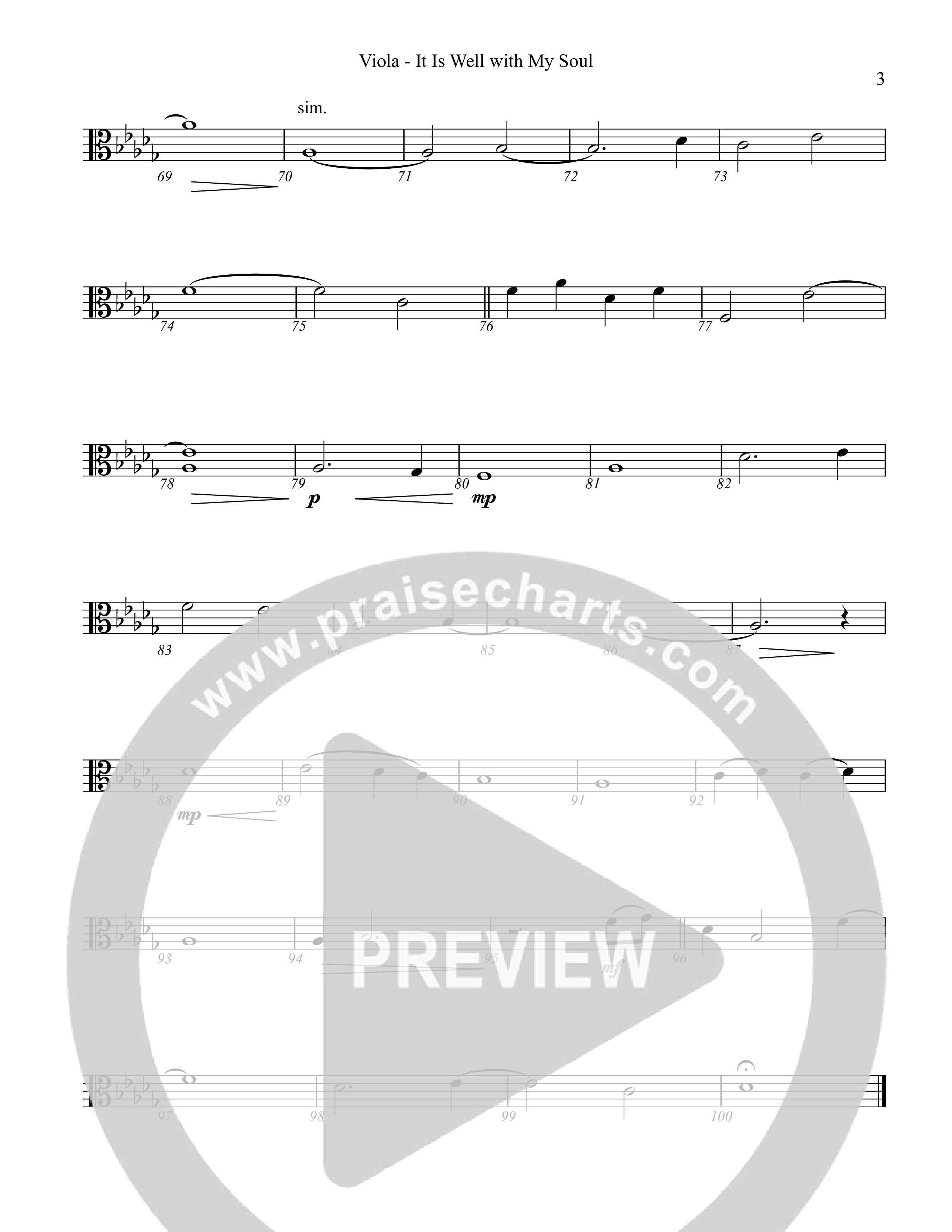 It Is Well With My Soul Viola (Rock Springs Worship / TaRanda Greene / Arr. Matt Summers / Arr. Justin Levy)