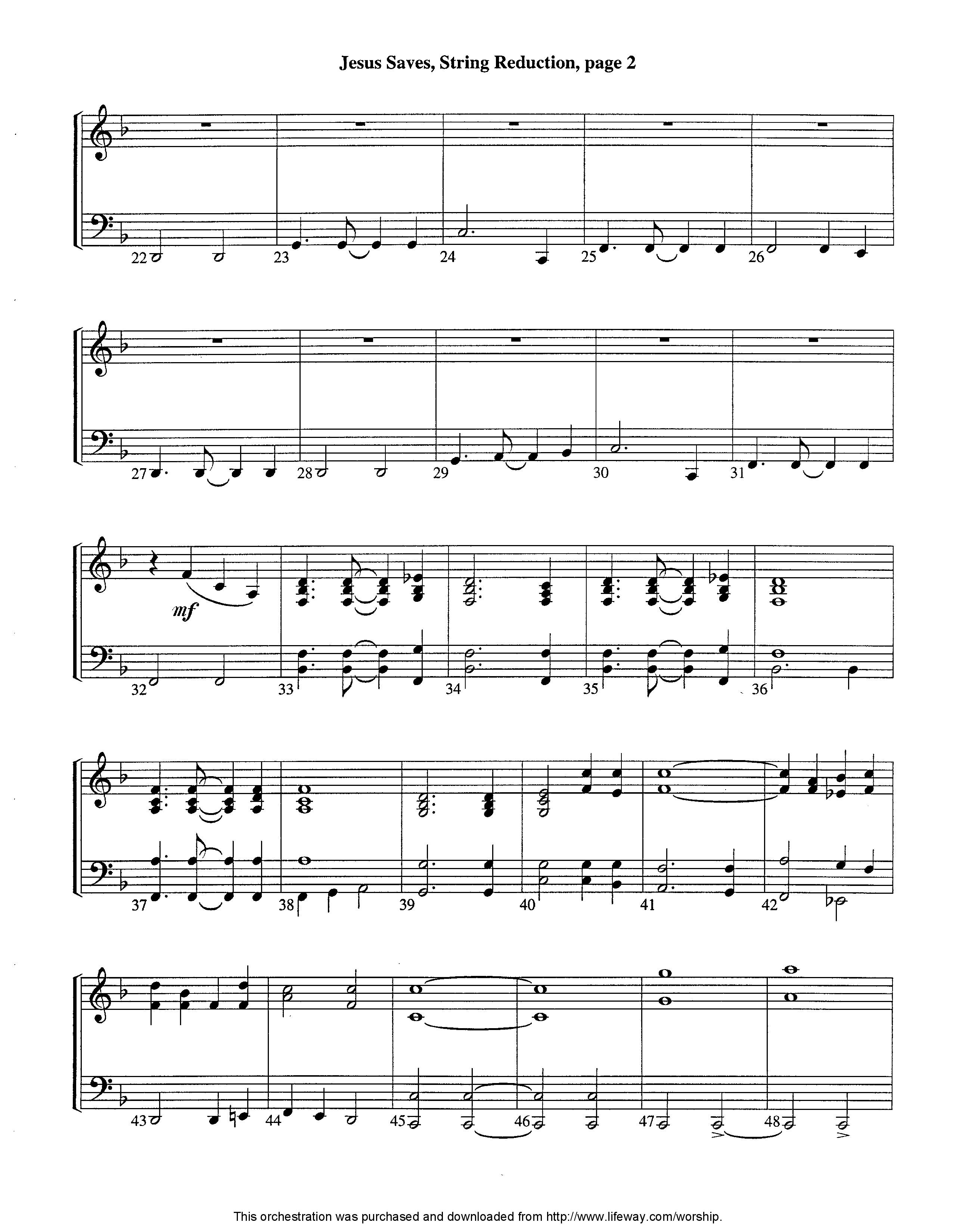 Jesus Saves (Instrumental) String Reduction (Lifeway Worship / Arr. Jeff Cranfill)