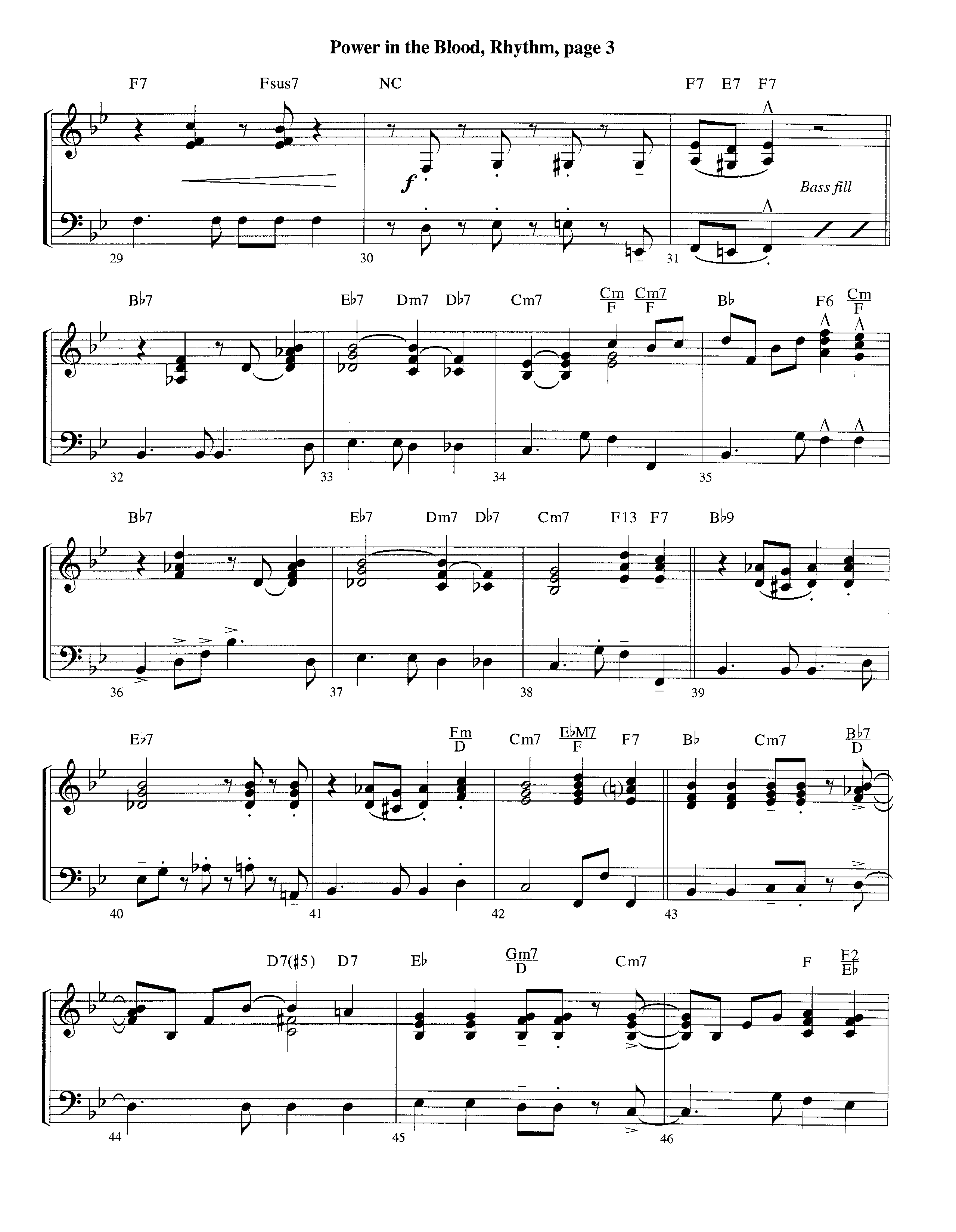 Power In The Blood (with Are You Washed In The Blood) (Instrumental) Piano/Rhythm (Lifeway Worship / Arr. Ed Hogan)