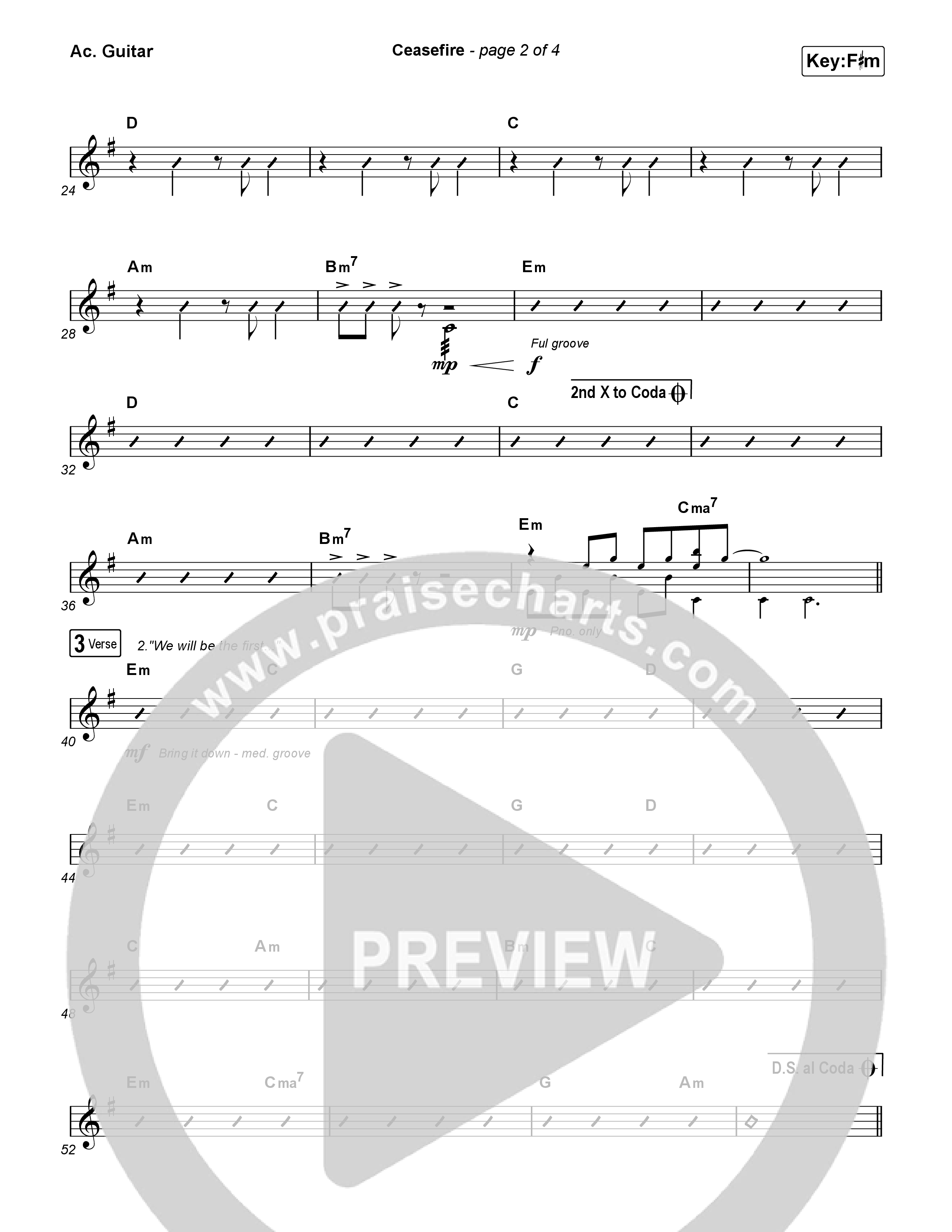 Ceasefire Acoustic Guitar (for KING & COUNTRY)