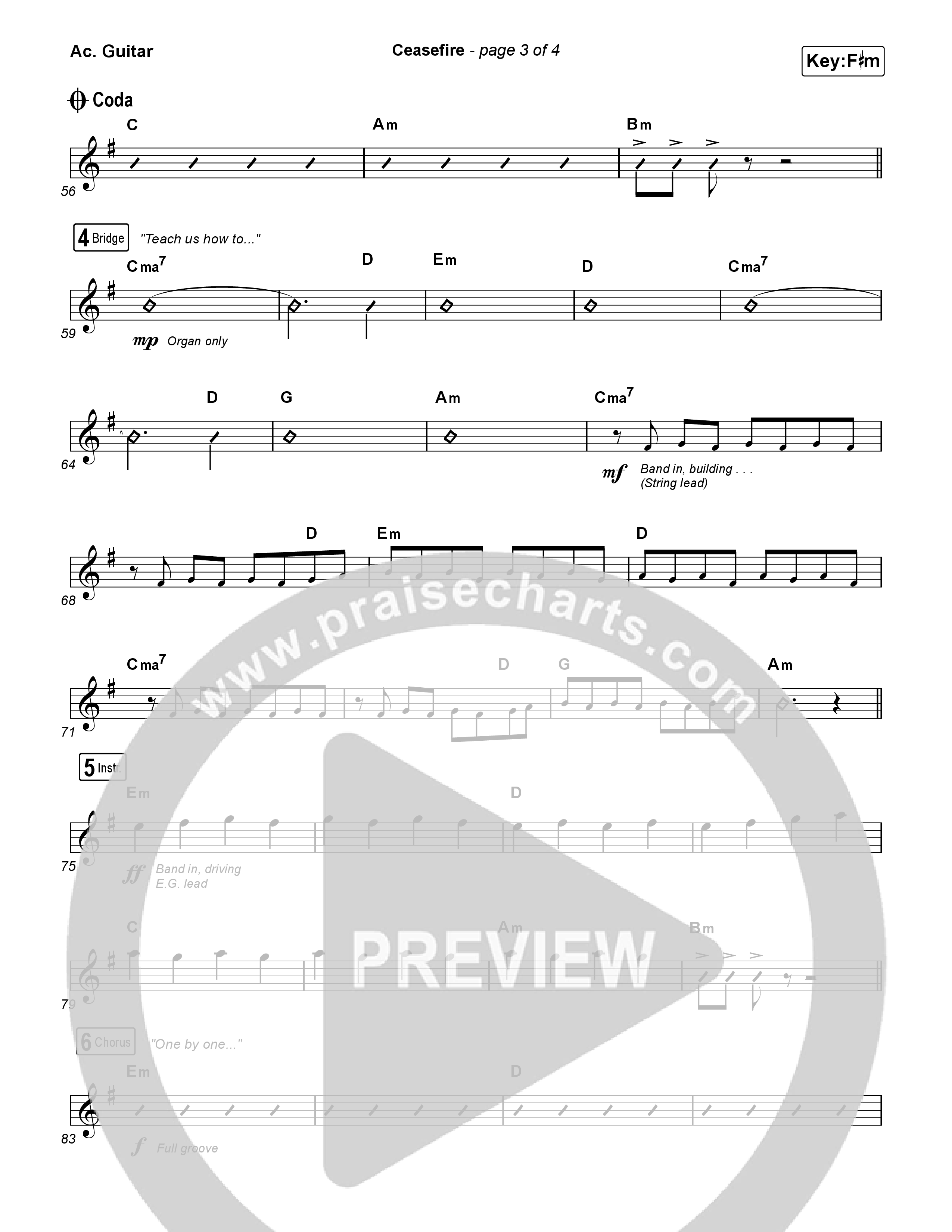 Ceasefire Acoustic Guitar (for KING & COUNTRY)