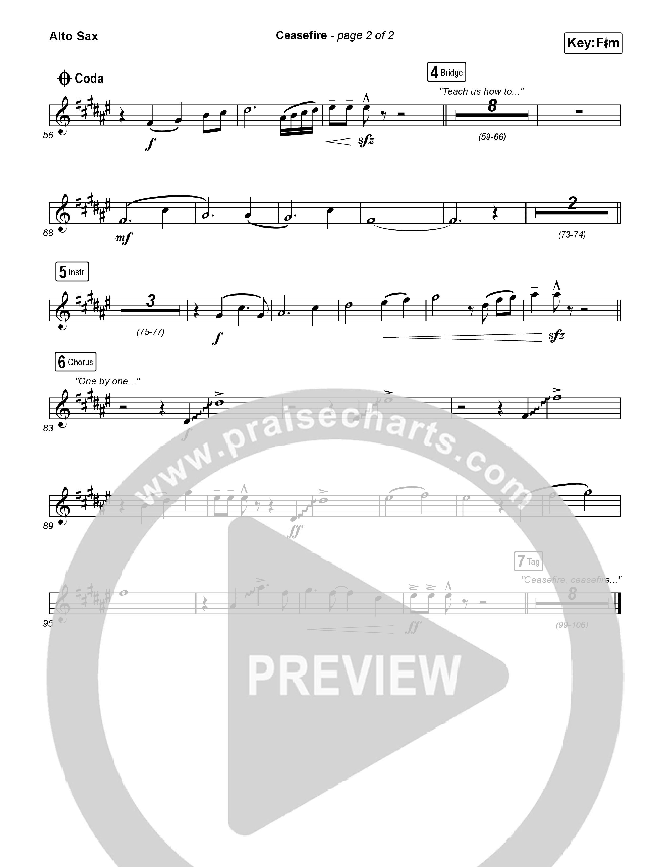 Ceasefire Alto Sax (for KING & COUNTRY)