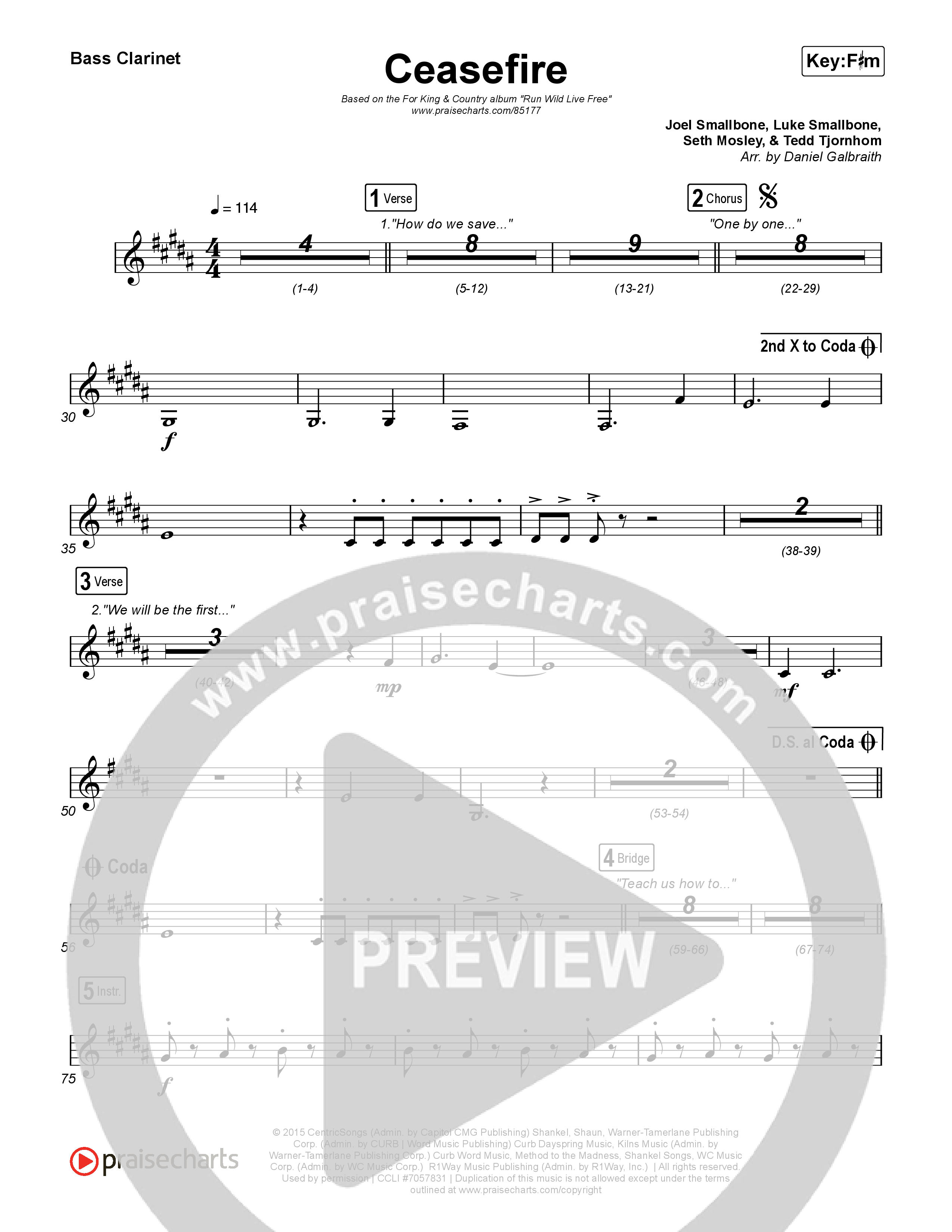 Ceasefire Bass Clarinet (for KING & COUNTRY)