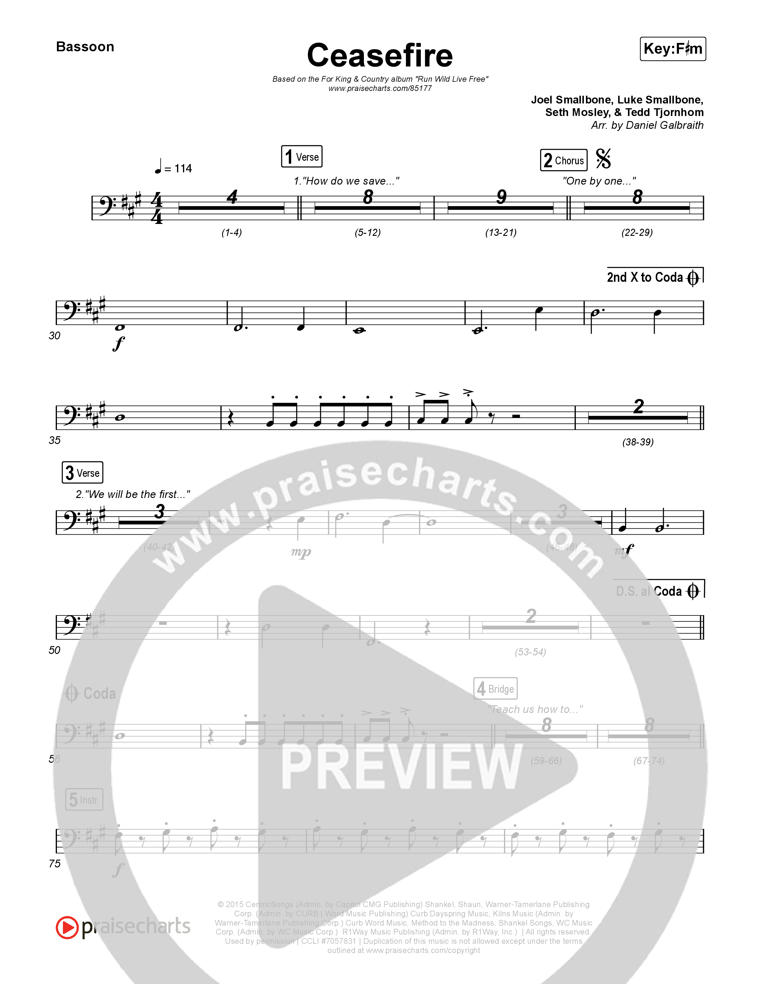 Ceasefire Bassoon (for KING & COUNTRY)