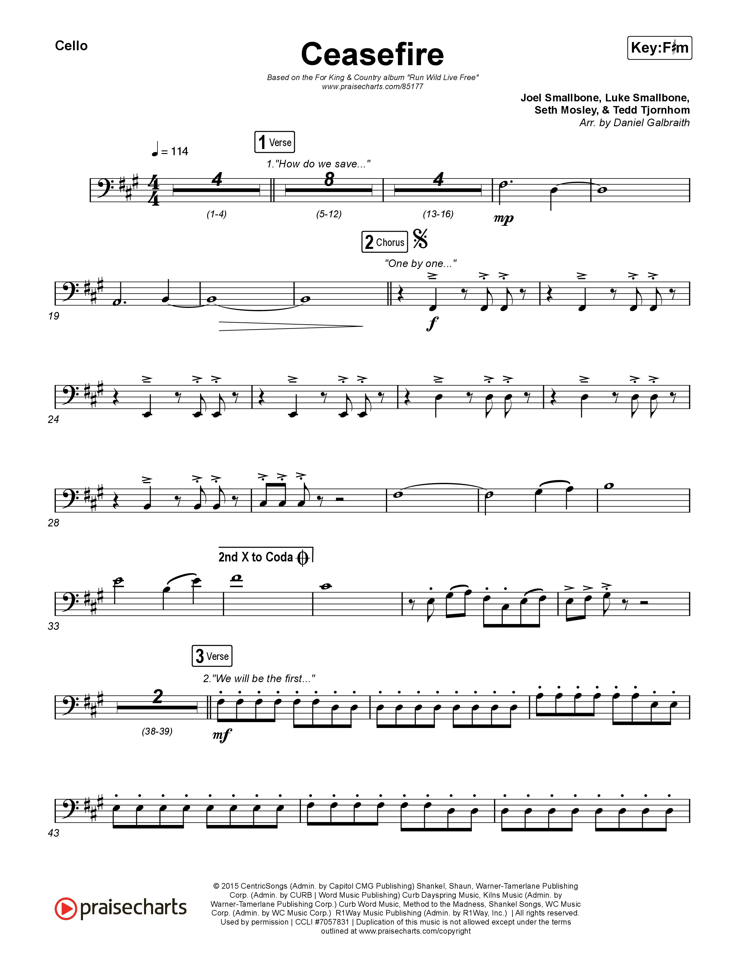 Ceasefire Cello (for KING & COUNTRY)