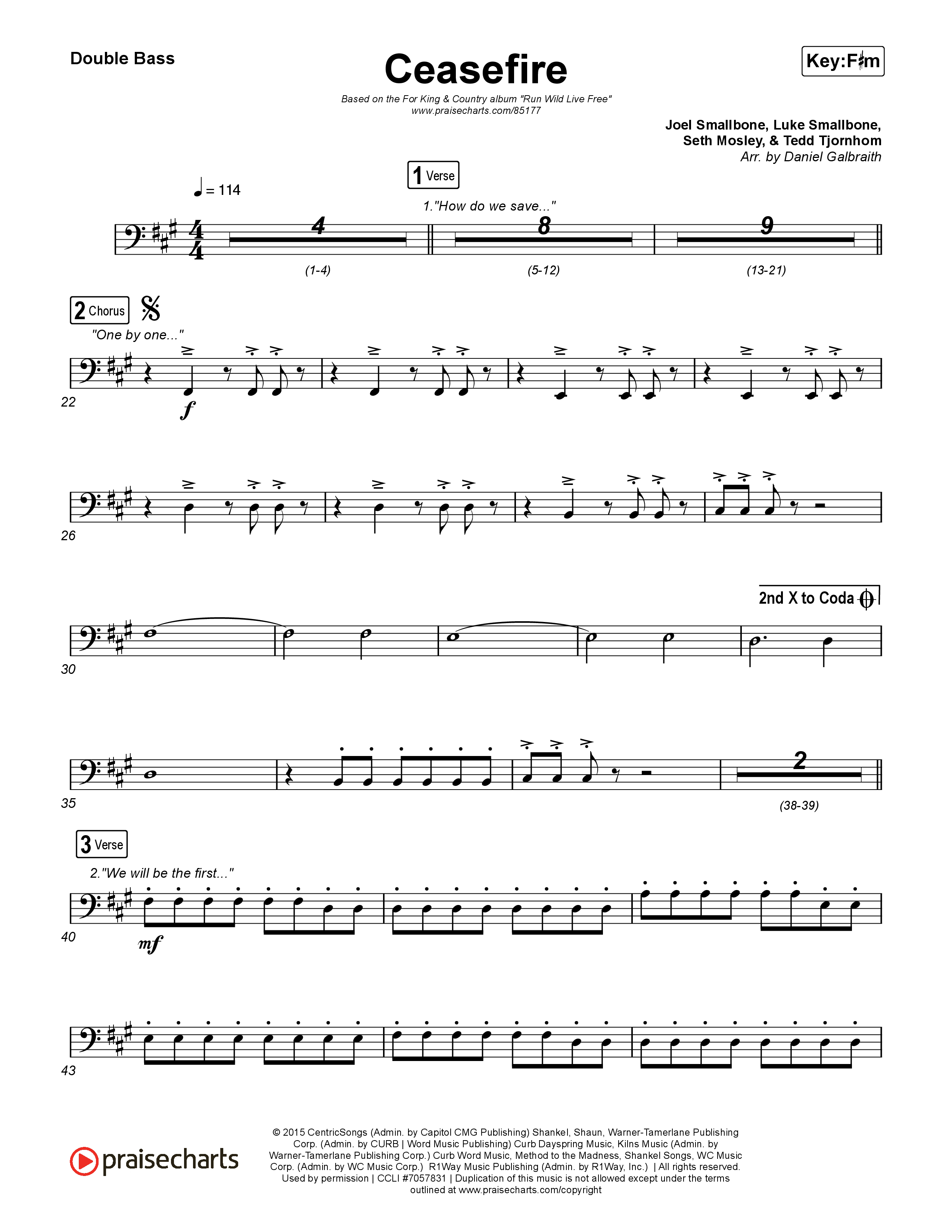 Ceasefire Double Bass (for KING & COUNTRY)