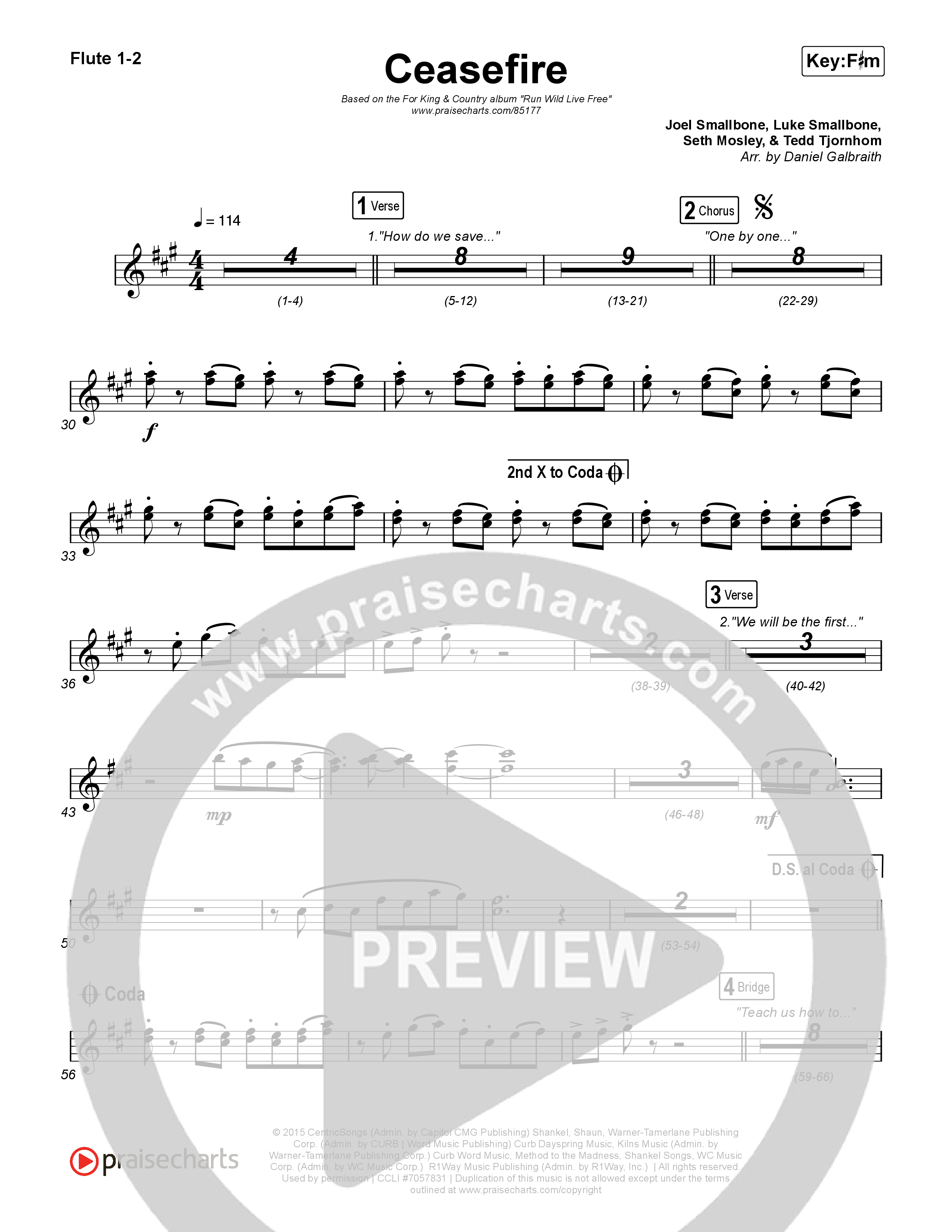 Ceasefire Flute 1/2 (for KING & COUNTRY)