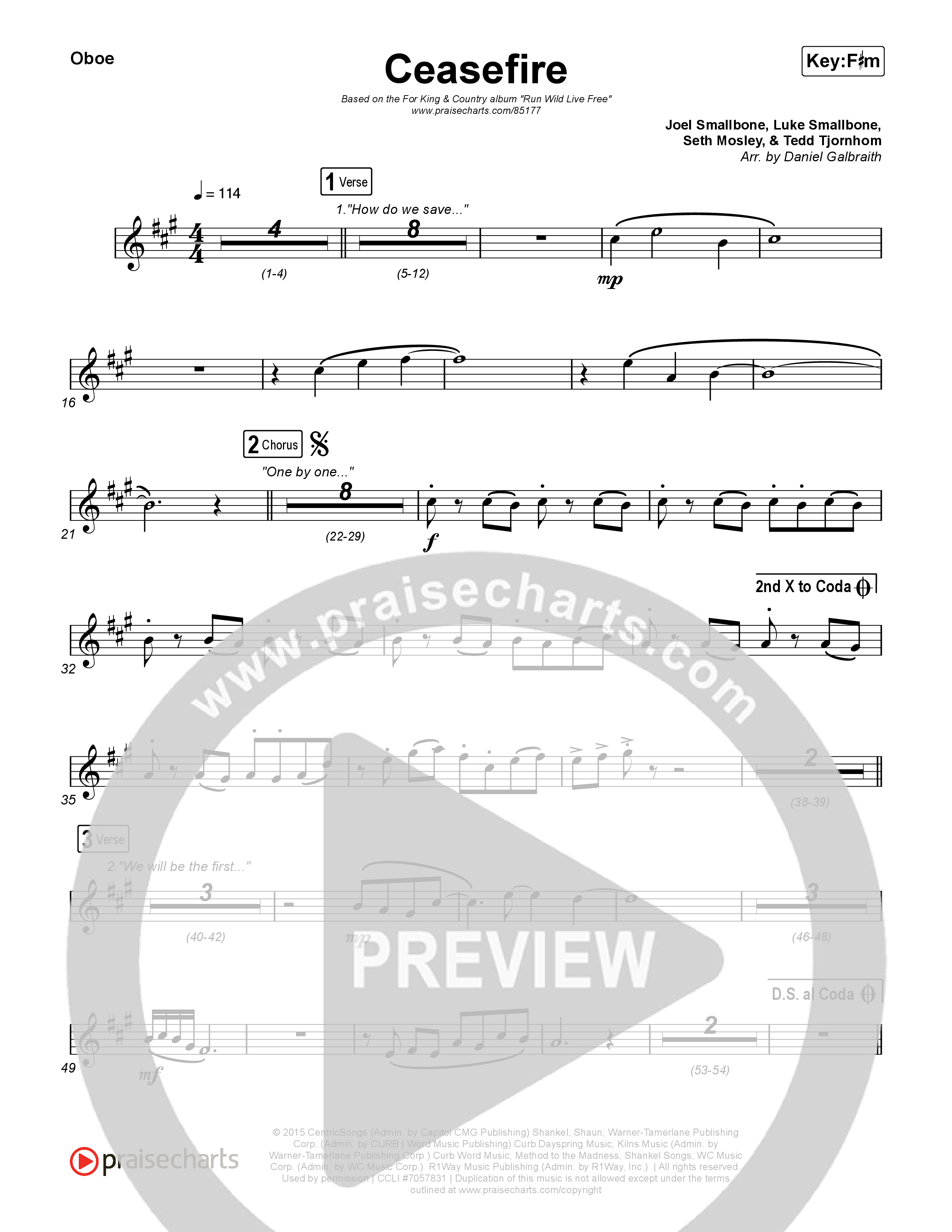 Ceasefire Oboe (for KING & COUNTRY)