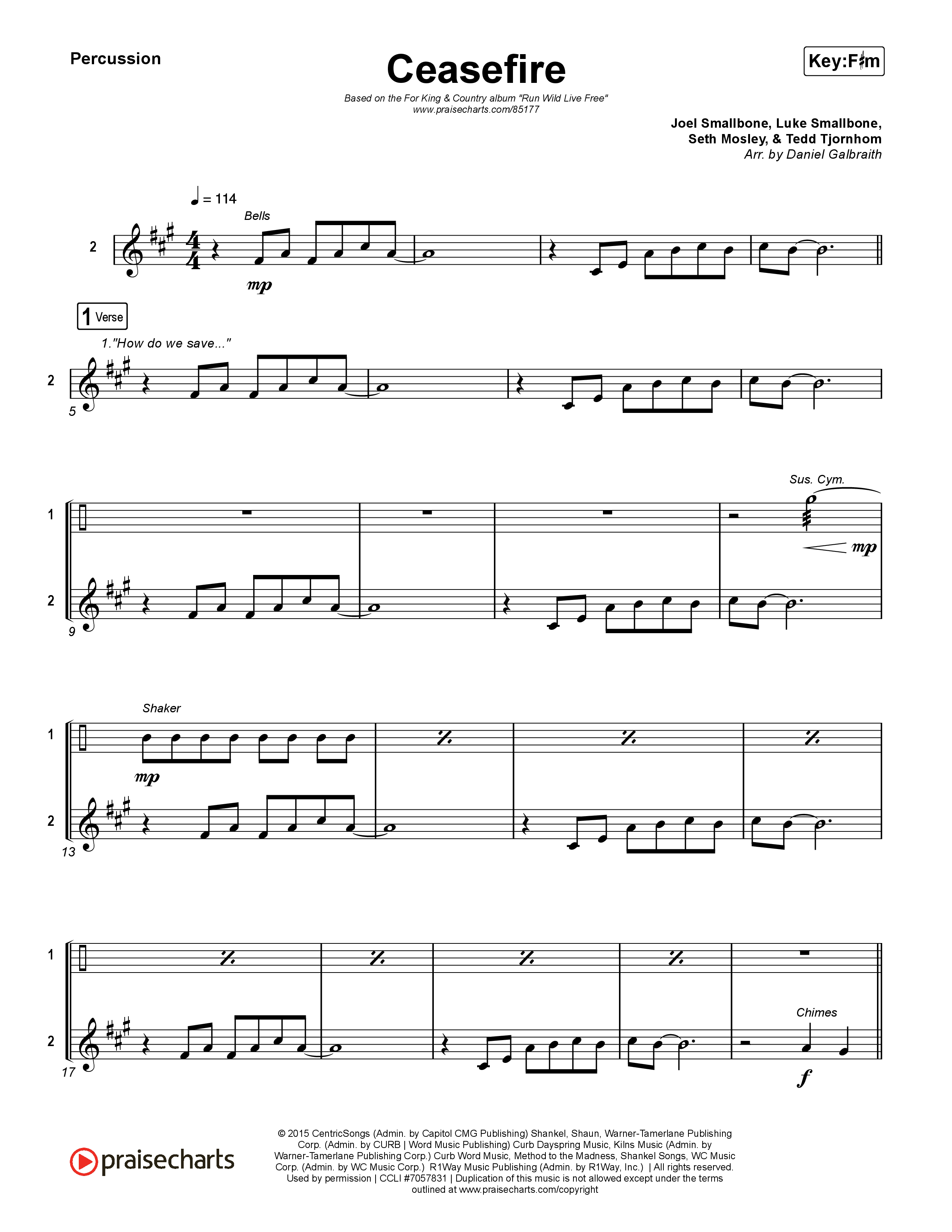 Ceasefire Percussion (for KING & COUNTRY)