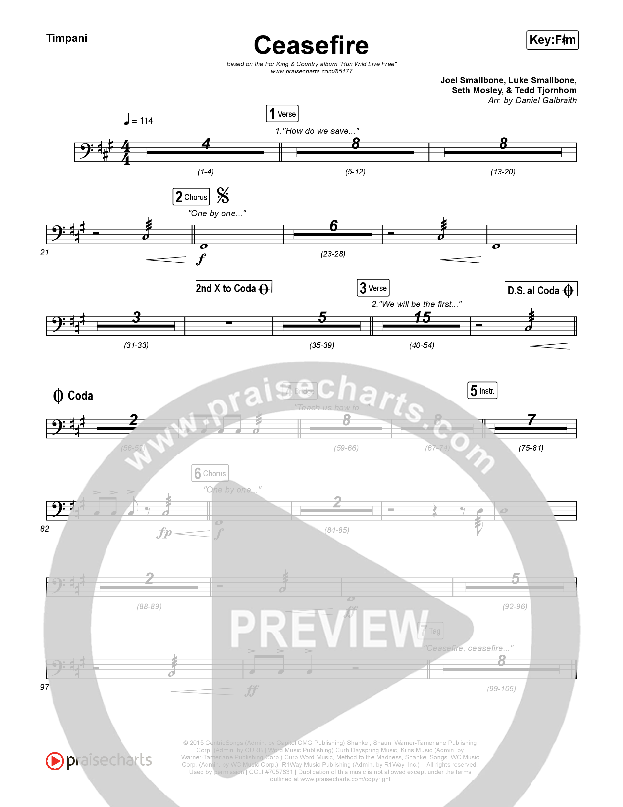 Ceasefire Timpani (for KING & COUNTRY)