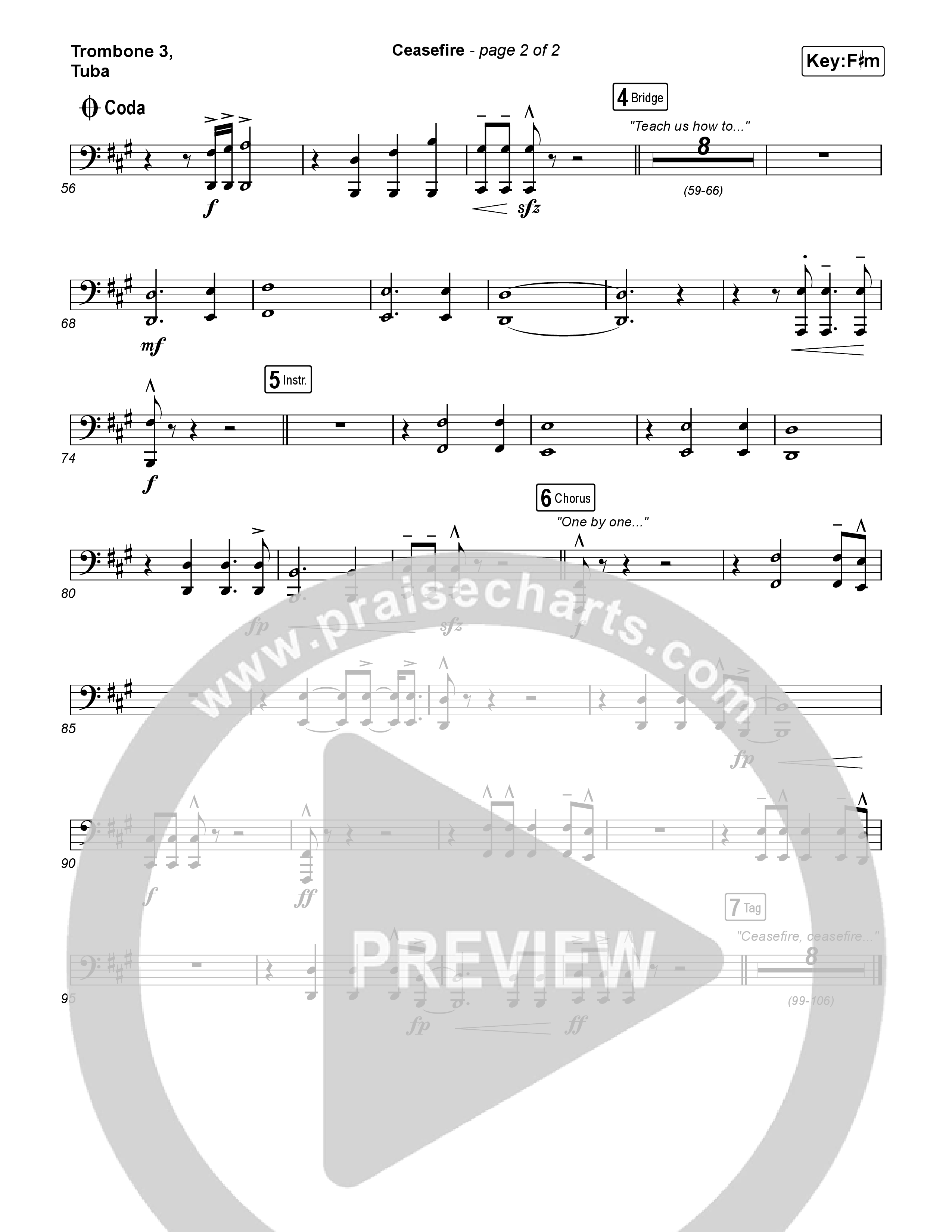 Ceasefire Trombone 3/Tuba (for KING & COUNTRY)