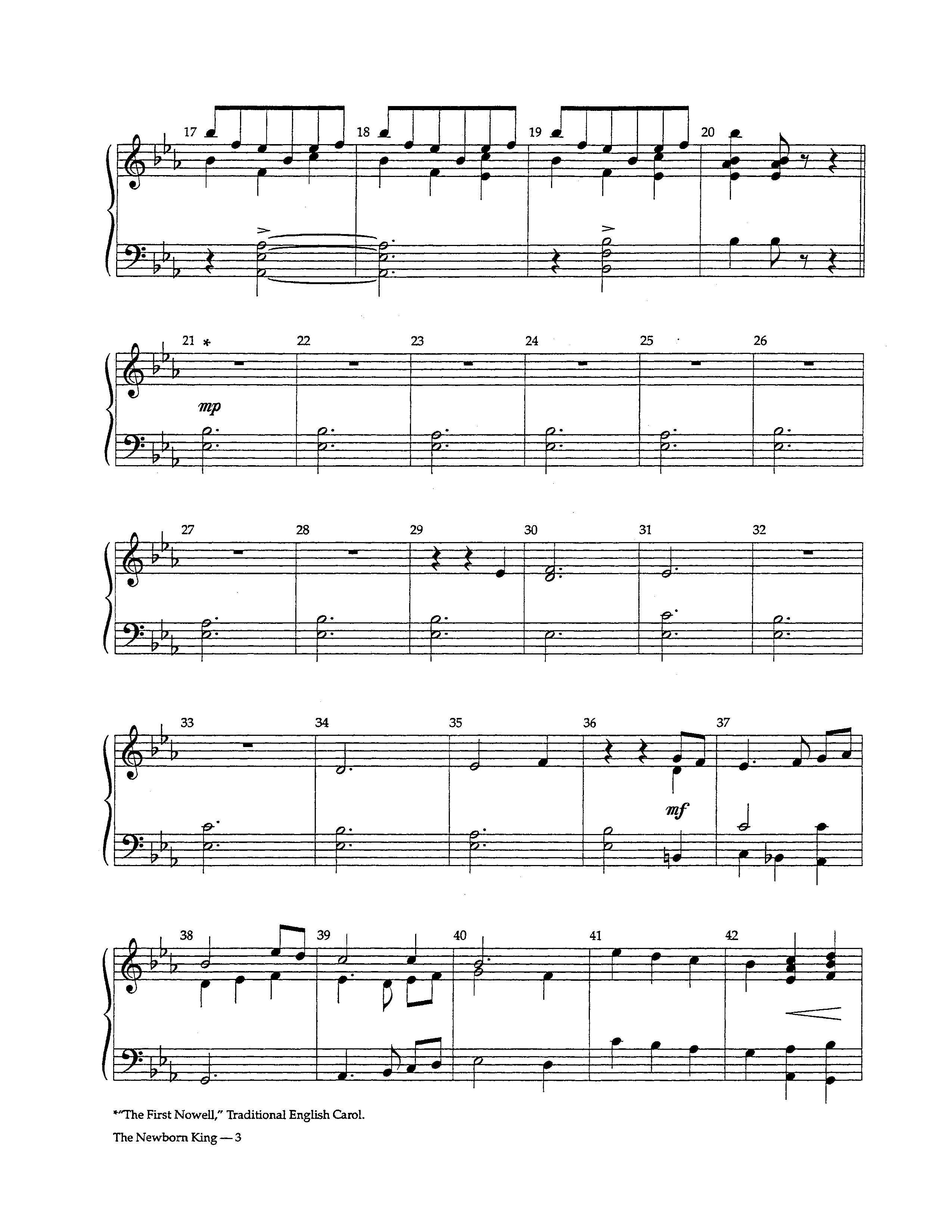 The Newborn King (Instrumental) Handbells (Lifeway Worship / Arr. David Winkler)