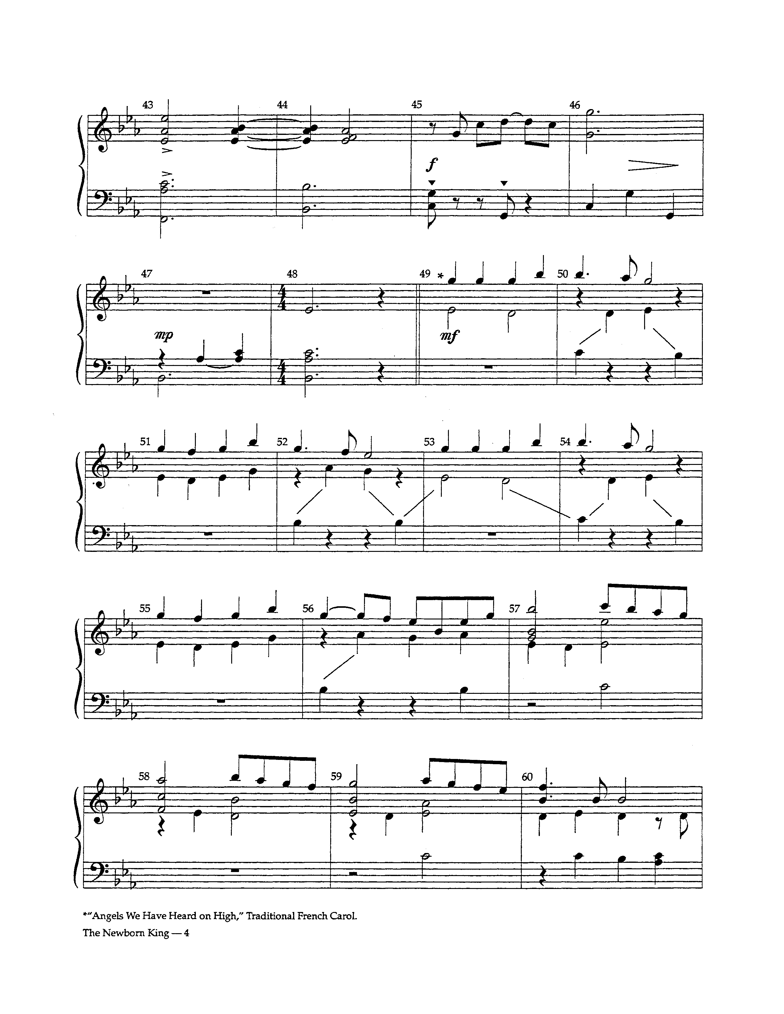 The Newborn King (Instrumental) Handbells (Lifeway Worship / Arr. David Winkler)