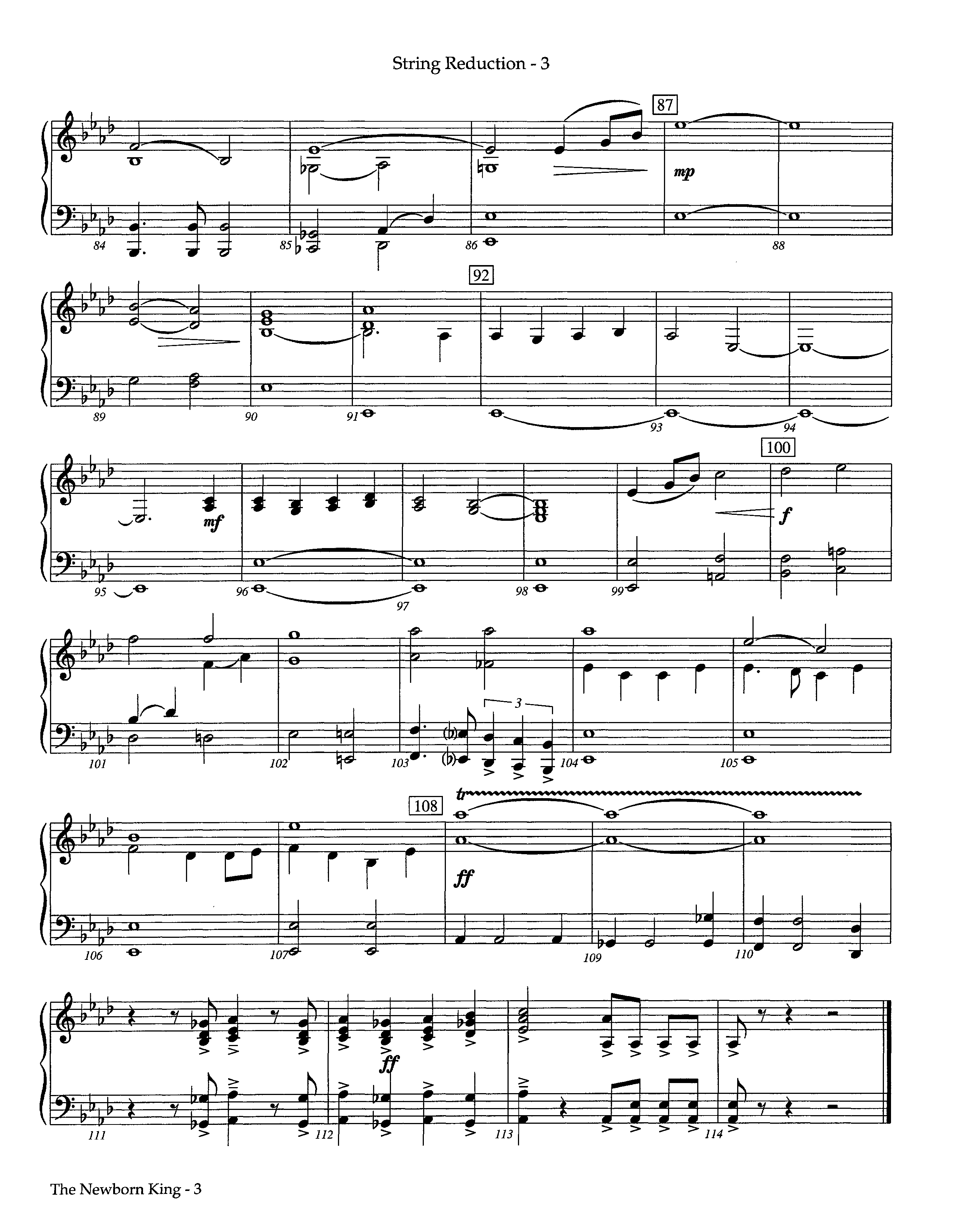 The Newborn King (Instrumental) String Reduction (Lifeway Worship / Arr. David Winkler)