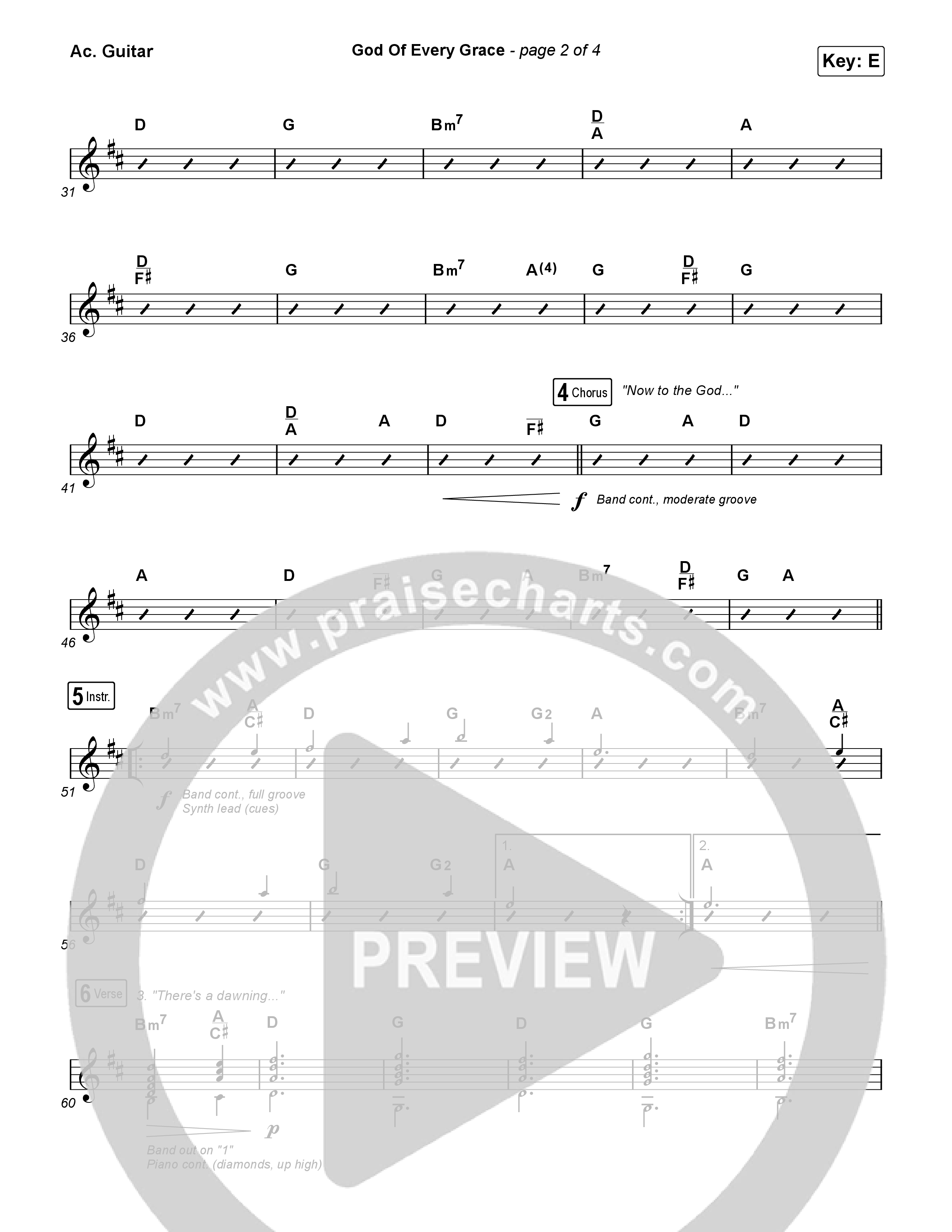 God Of Every Grace Acoustic Guitar (Shane & Shane)