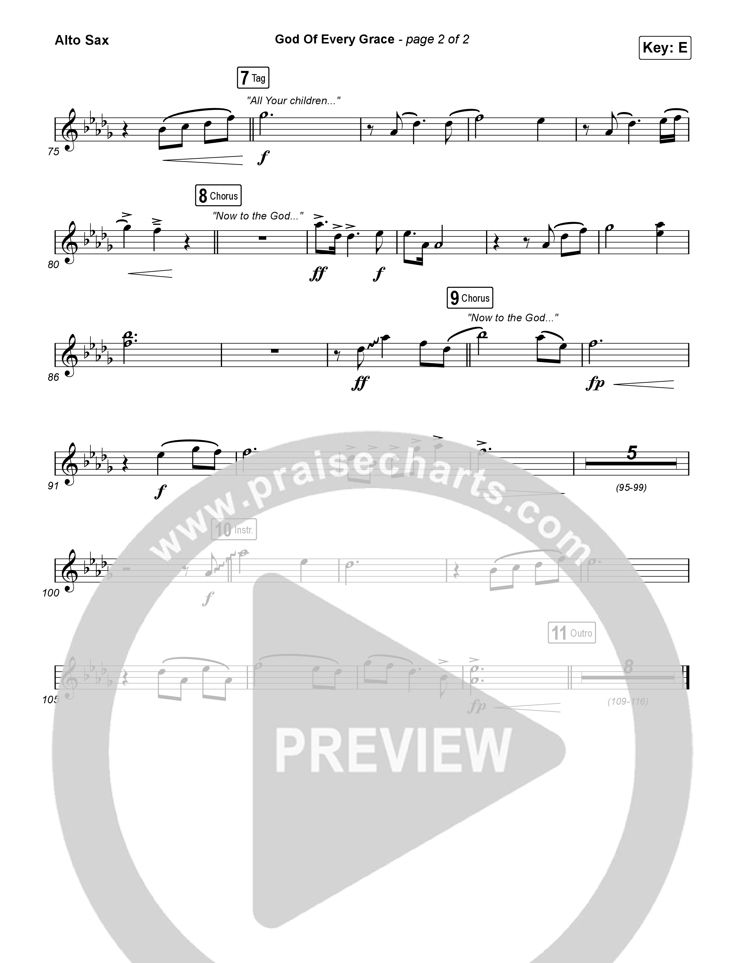 God Of Every Grace Sax Pack (Shane & Shane)