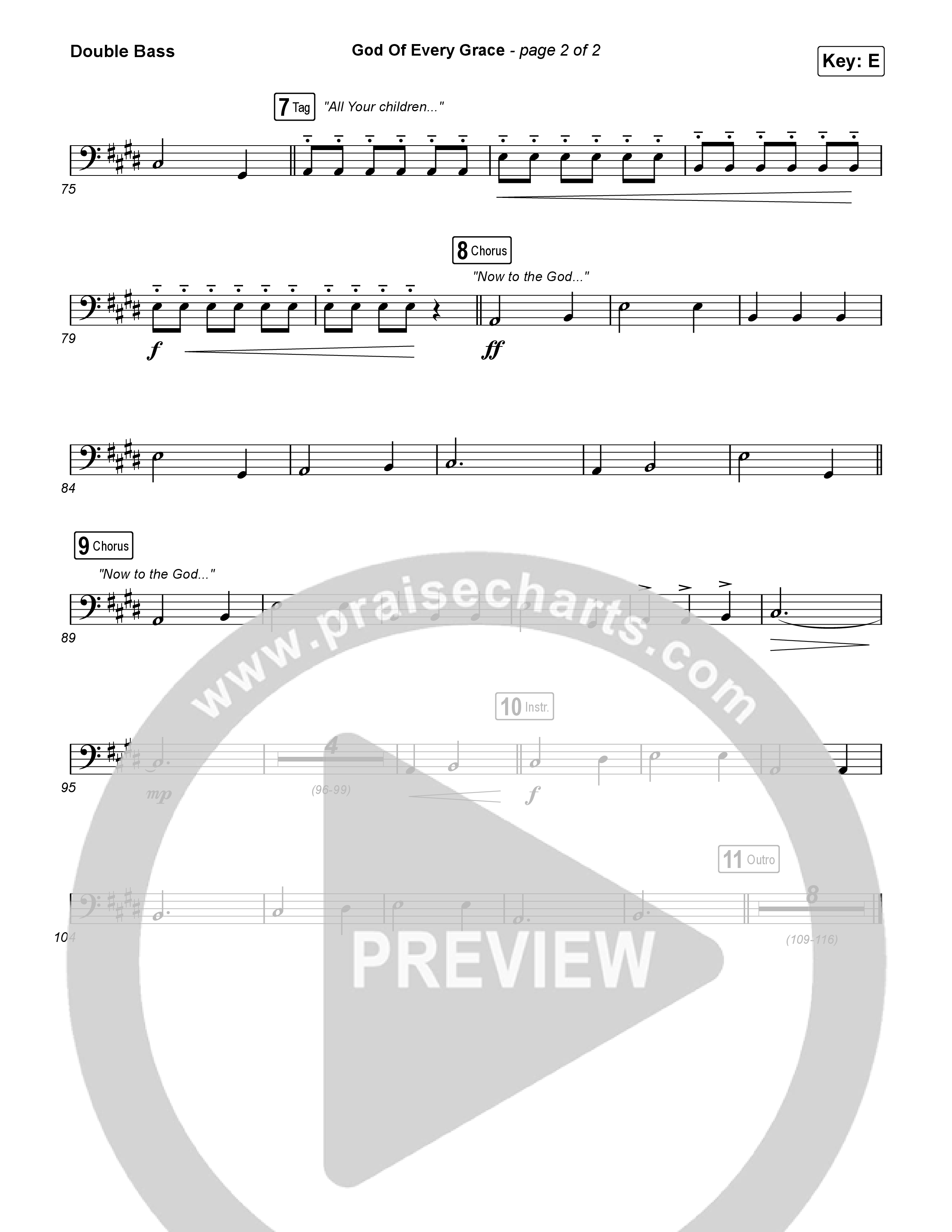 God Of Every Grace String Bass (Shane & Shane)