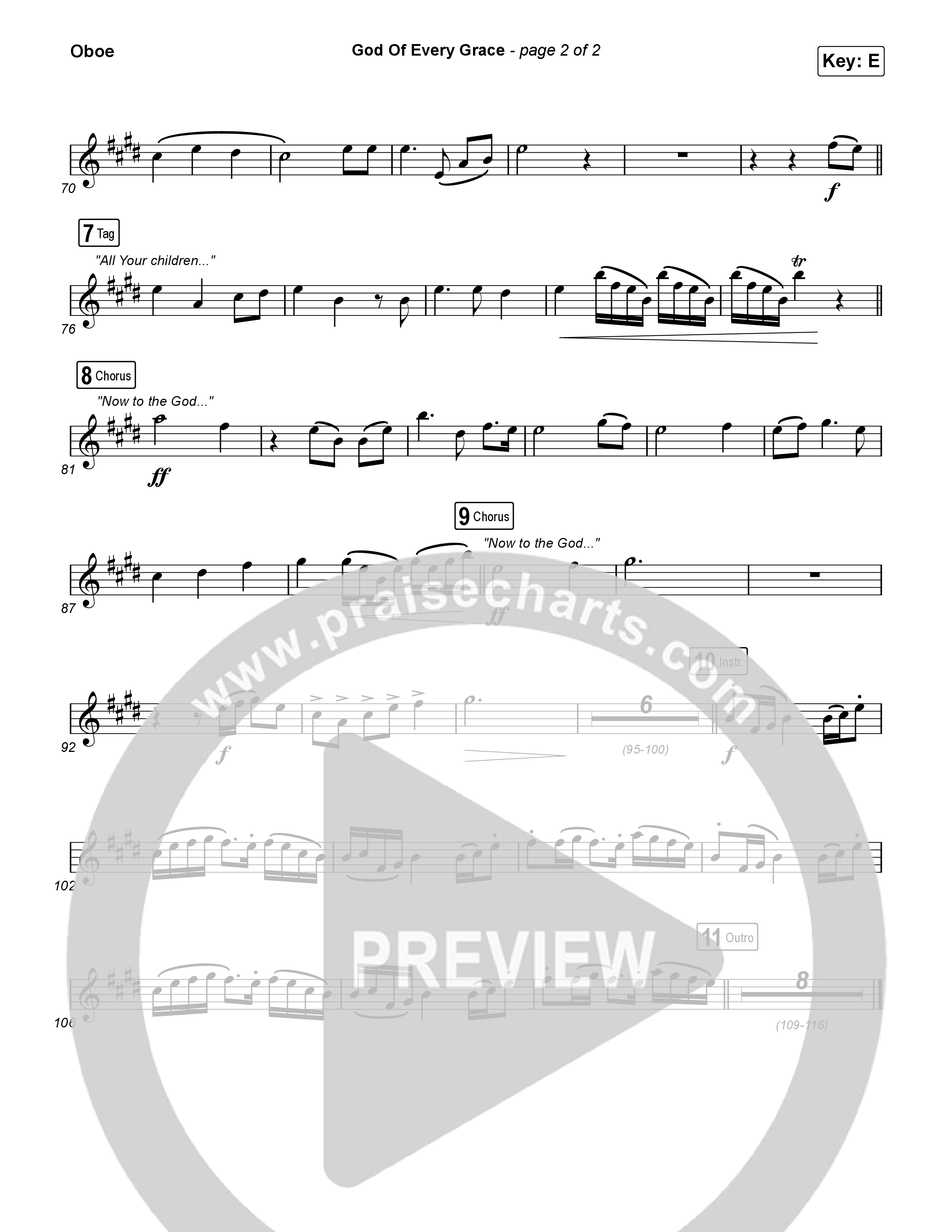 God Of Every Grace Oboe (Shane & Shane)