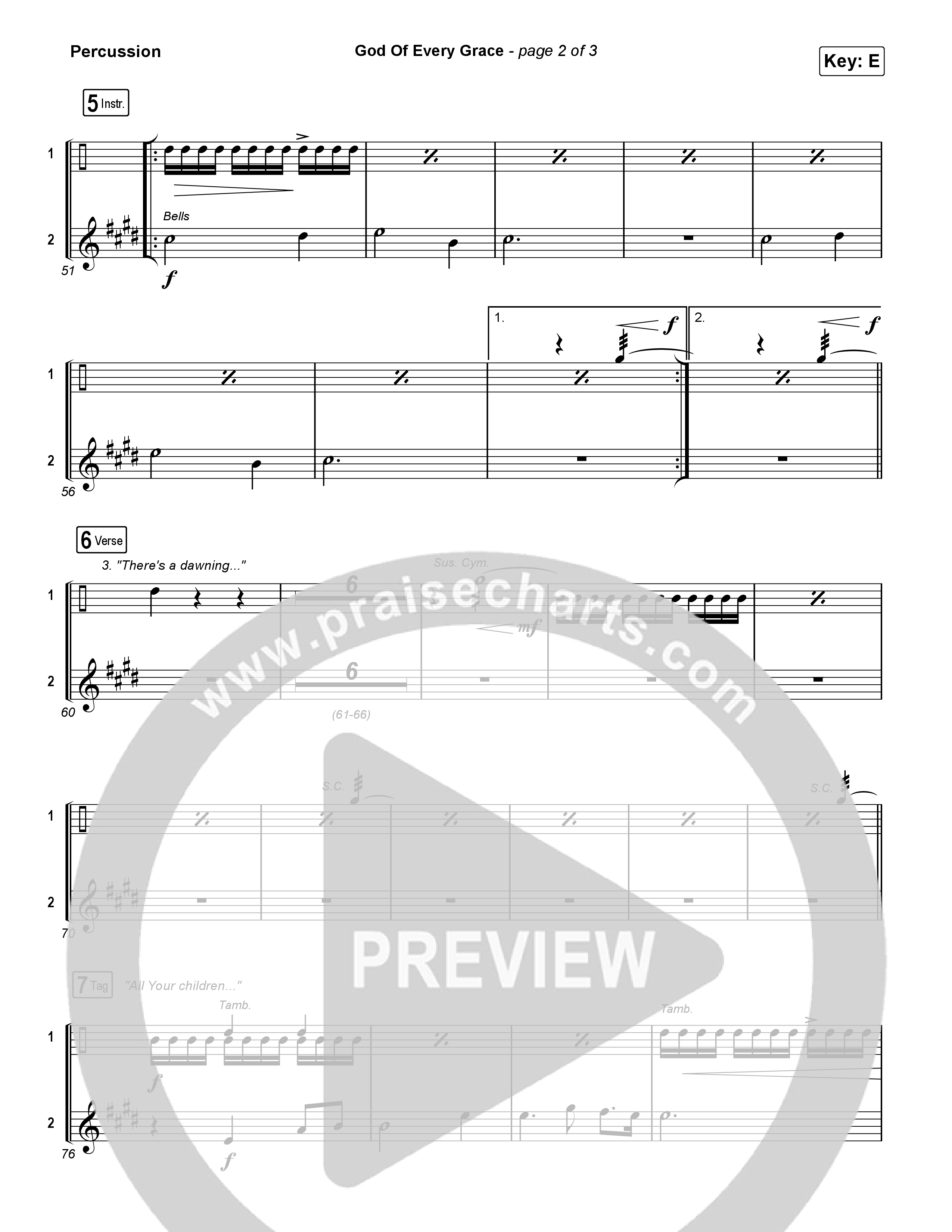 God Of Every Grace Percussion (Shane & Shane)