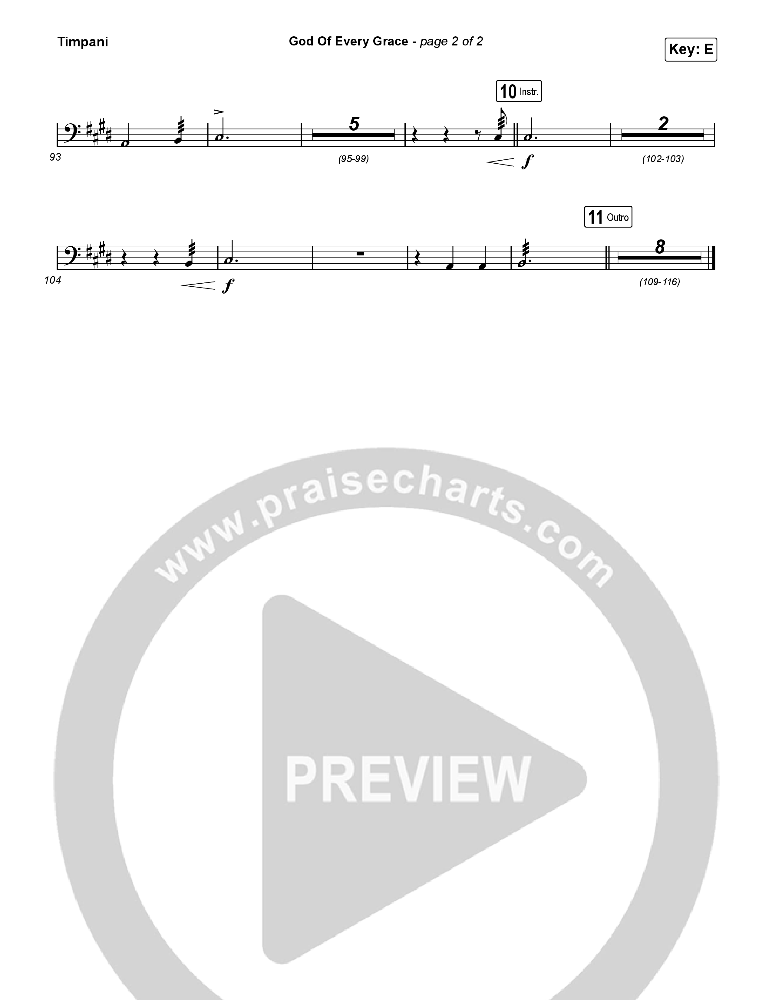 God Of Every Grace Timpani (Shane & Shane)