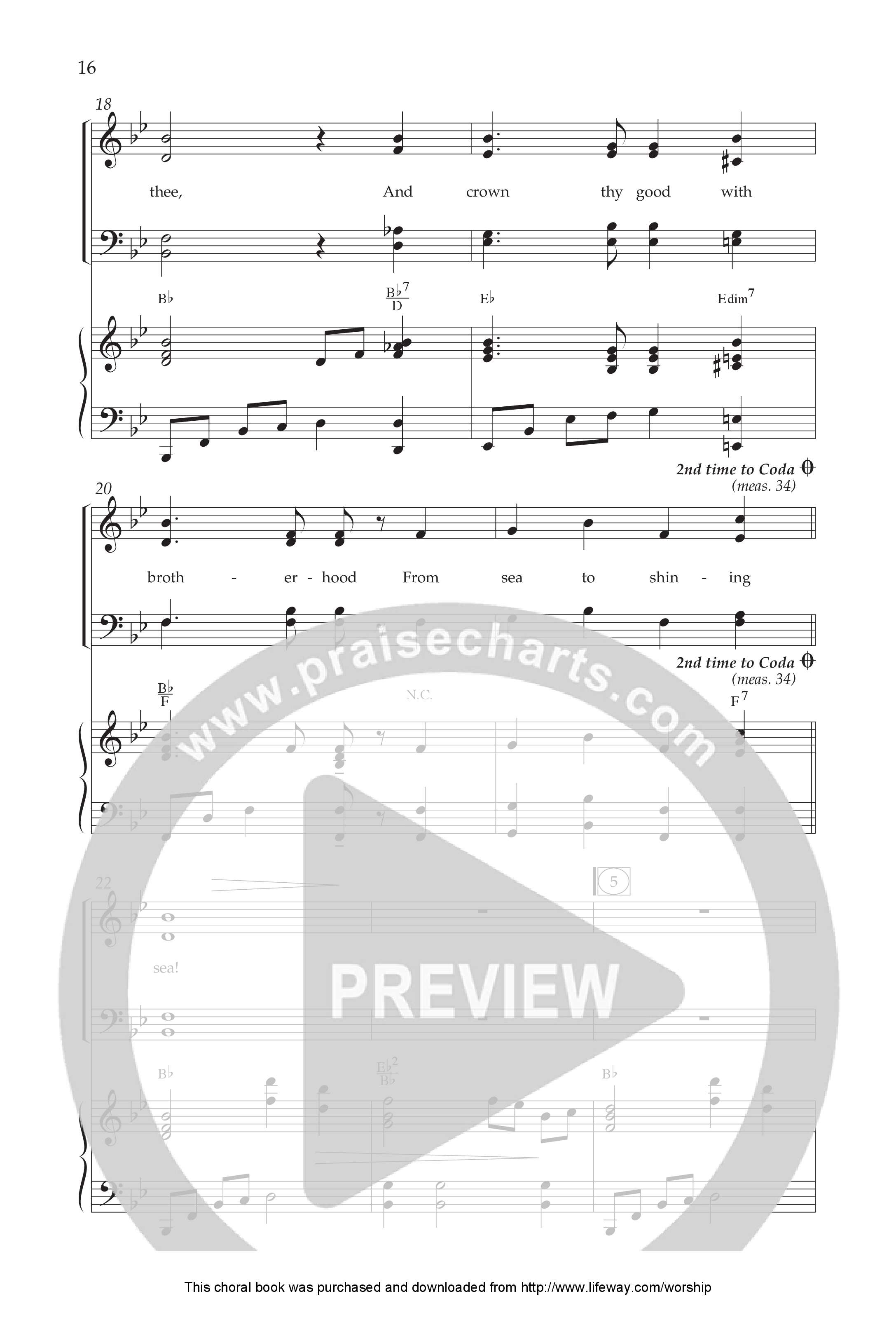 Celebrate America (8 Song Choral Collection) Song 2 (Piano SATB) (Lifeway Choral / Arr. Dennis Allen)