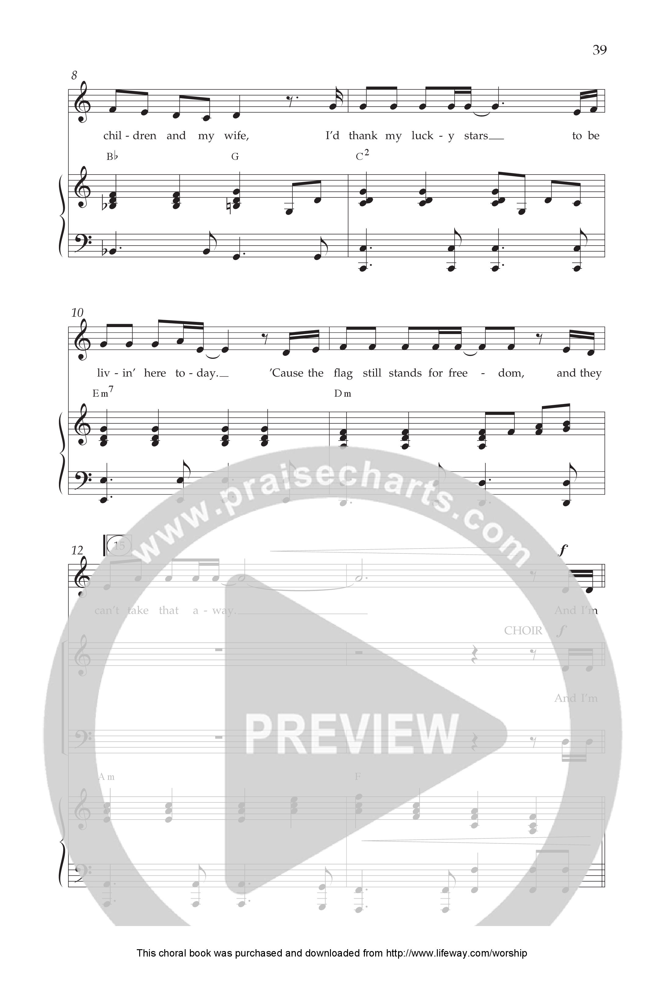 Celebrate America (8 Song Choral Collection) Song 4 (Piano SATB) (Lifeway Choral / Arr. Dennis Allen)