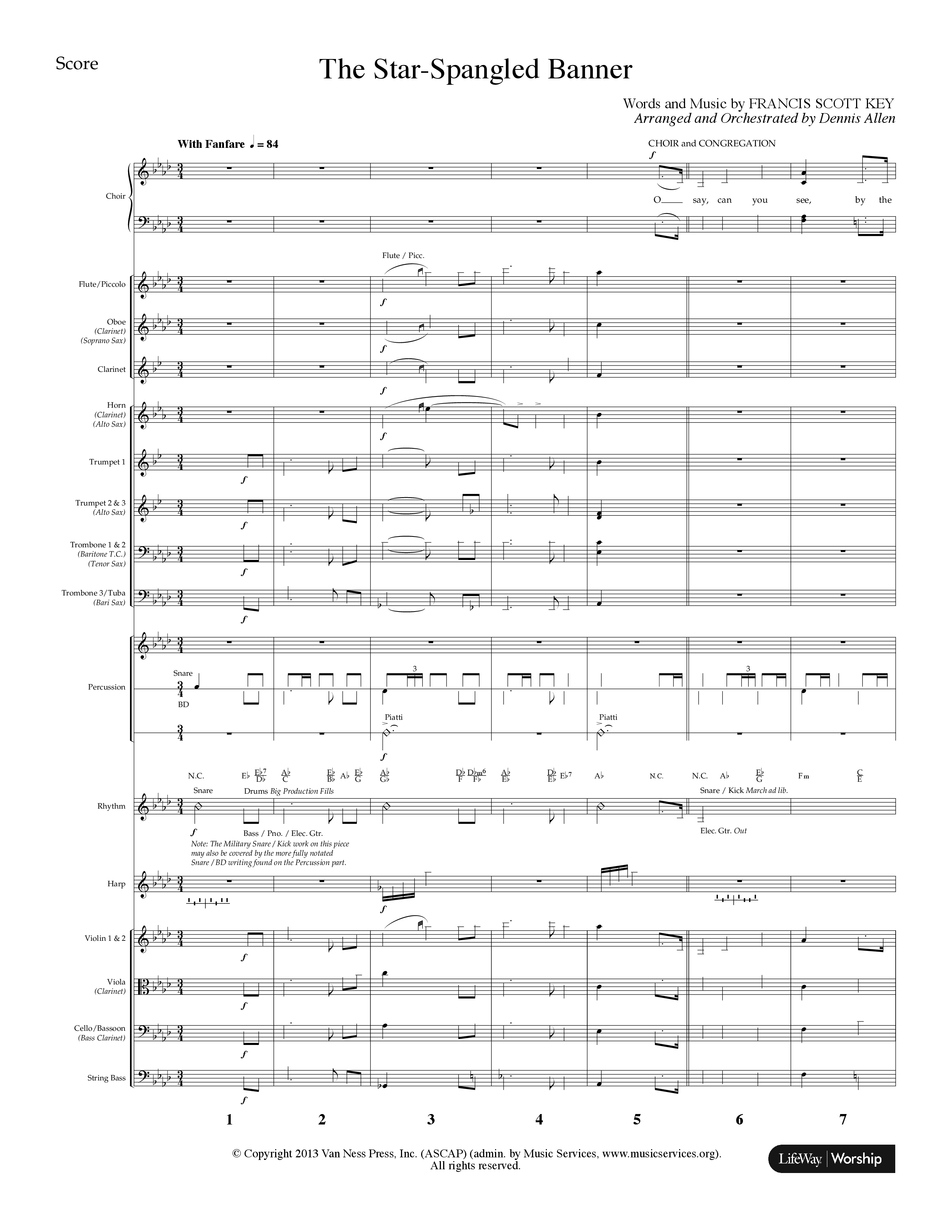 Celebrate America (8 Song Choral Collection) Song 6 (Orchestration) (Lifeway Choral / Arr. Dennis Allen)