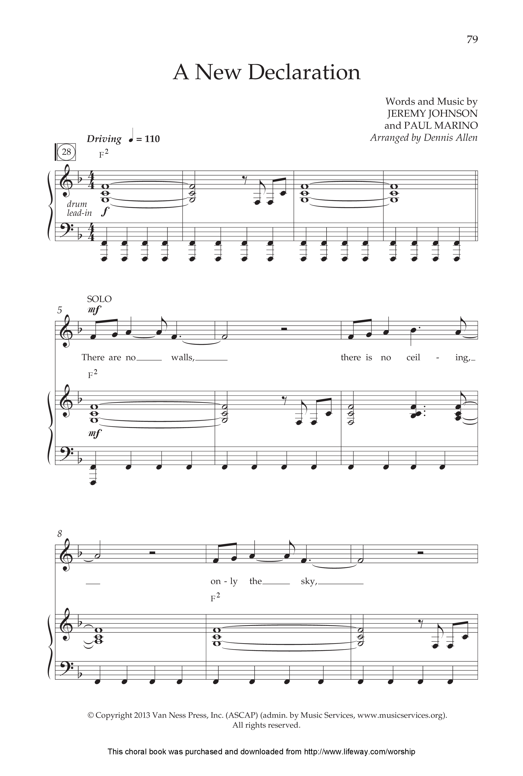 Celebrate America (8 Song Choral Collection) Song 8 (Piano SATB) (Lifeway Choral / Arr. Dennis Allen)