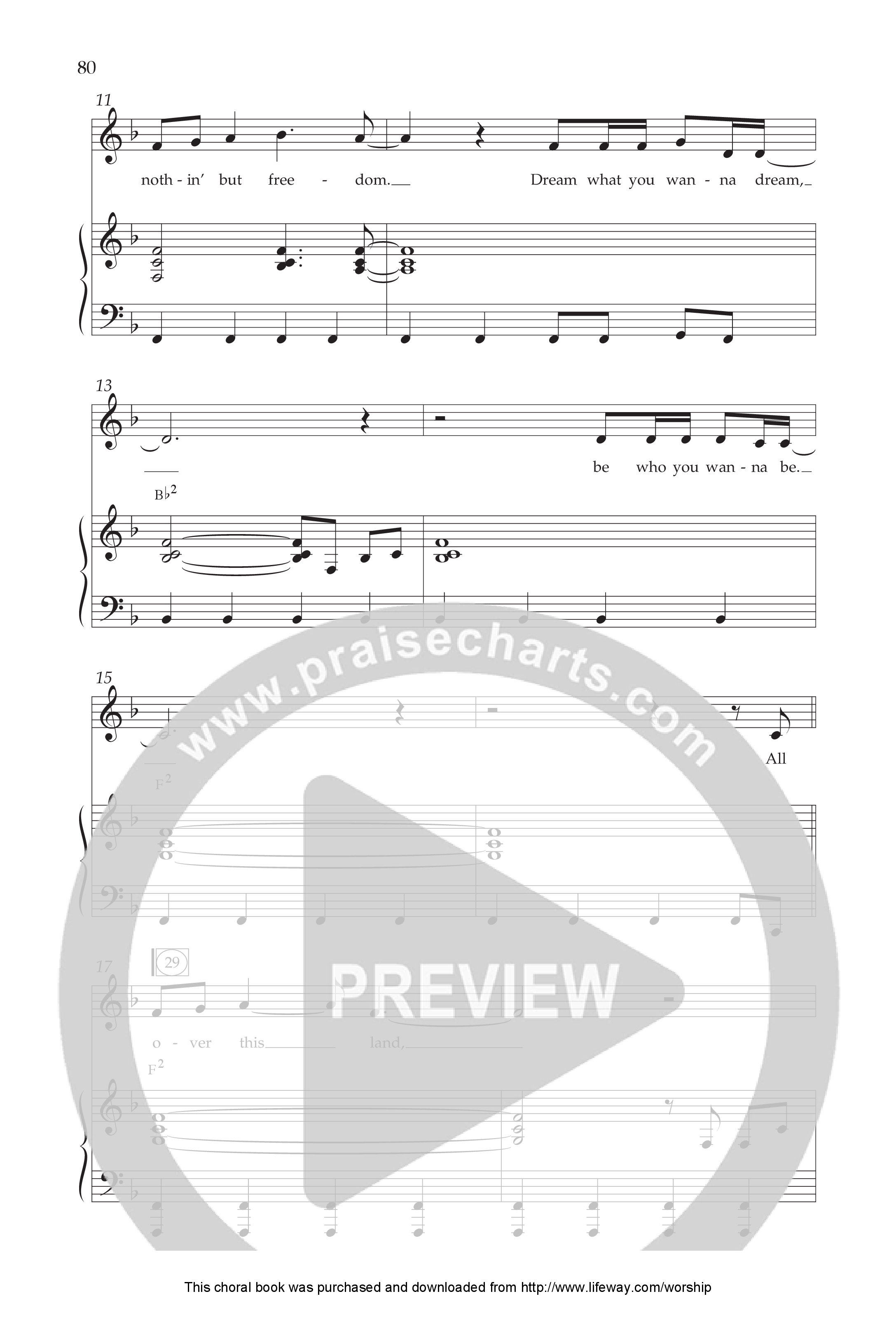 Celebrate America (8 Song Choral Collection) Song 8 (Piano SATB) (Lifeway Choral / Arr. Dennis Allen)