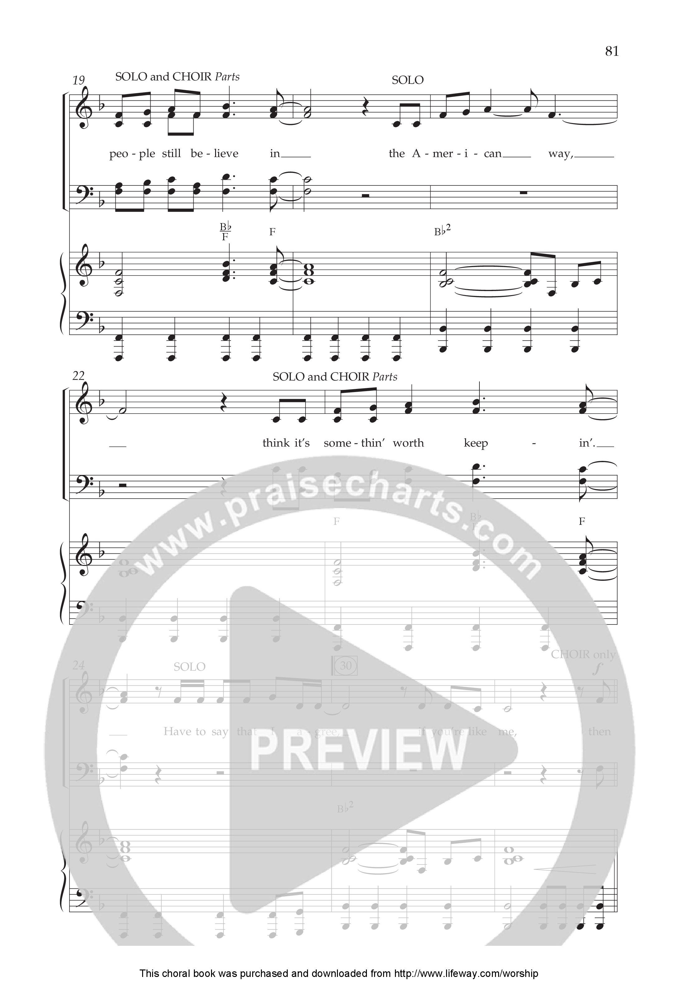 Celebrate America (8 Song Choral Collection) Song 8 (Piano SATB) (Lifeway Choral / Arr. Dennis Allen)