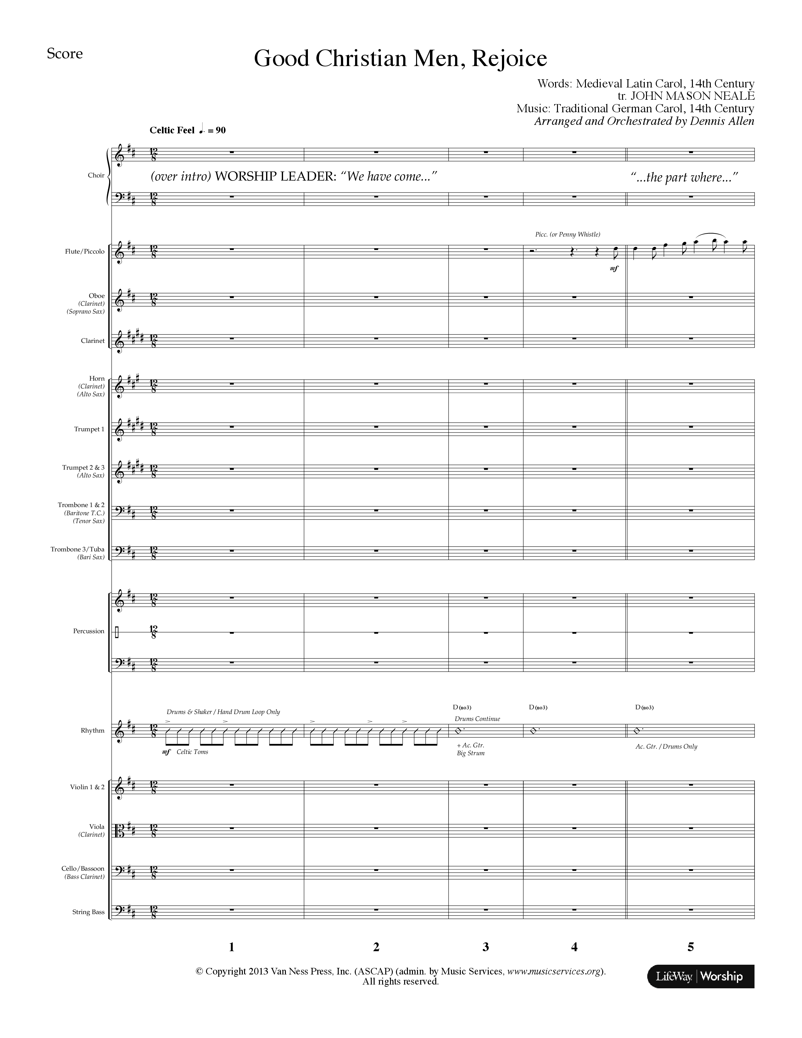 Christ Was Born For This (9 Song Choral Collection) Song 2 (Orchestration) (Lifeway Choral / Arr. Dennis Allen)