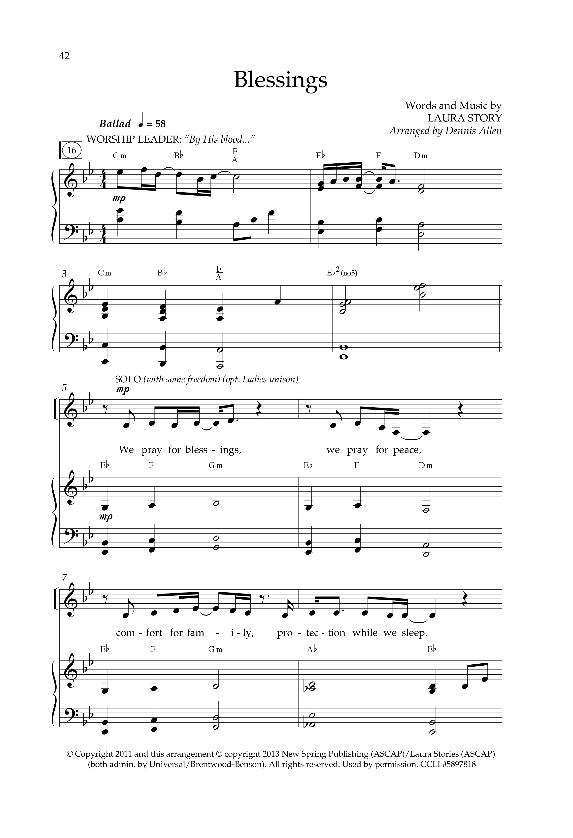 Christ Was Born For This (9 Song Choral Collection) Song 5 (Piano SATB) (Lifeway Choral / Arr. Dennis Allen)