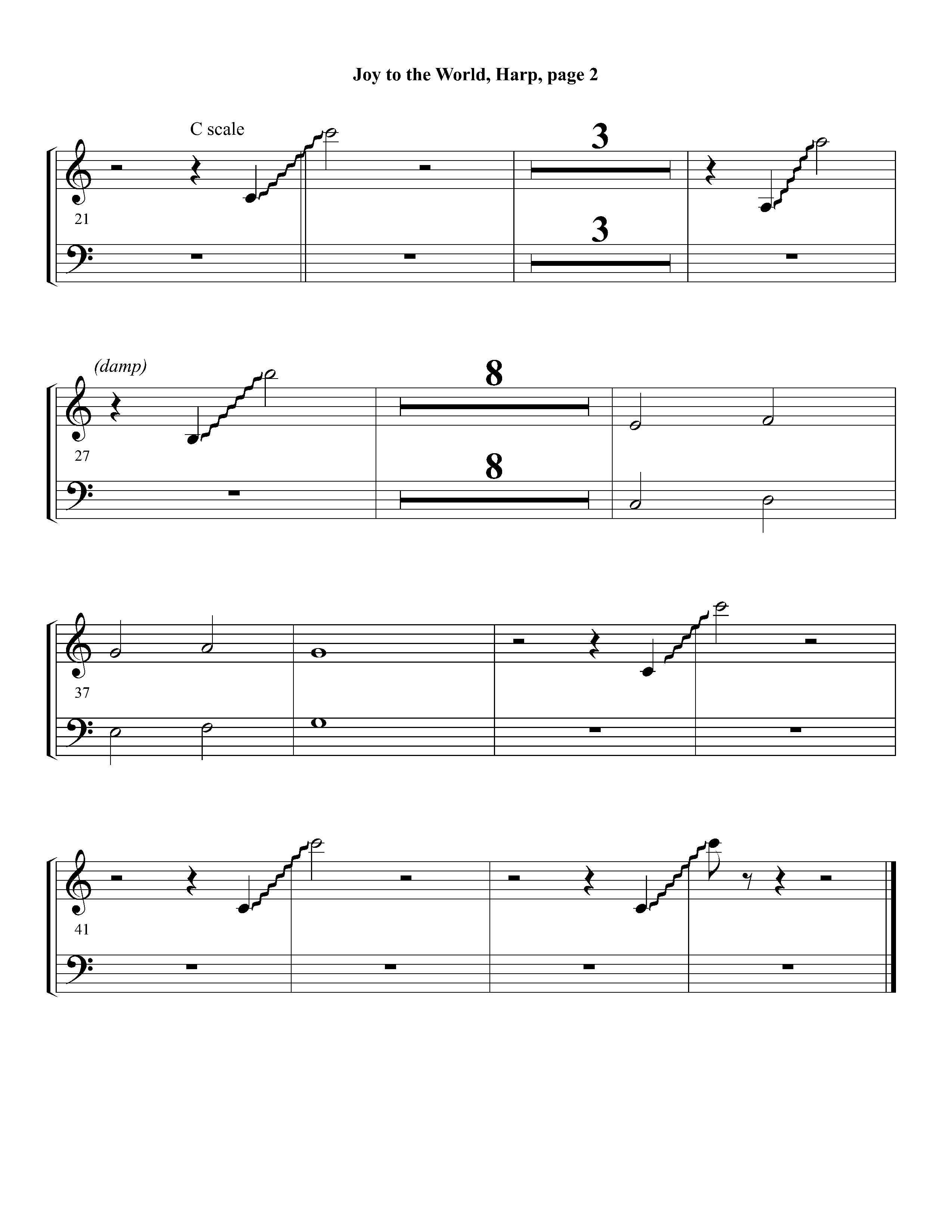 Joy To The World Overture (Instrumental) Harp (Lifeway Worship / Arr. Dennis Allen / Orch. Dave Williamson / Orch. David Winkler)