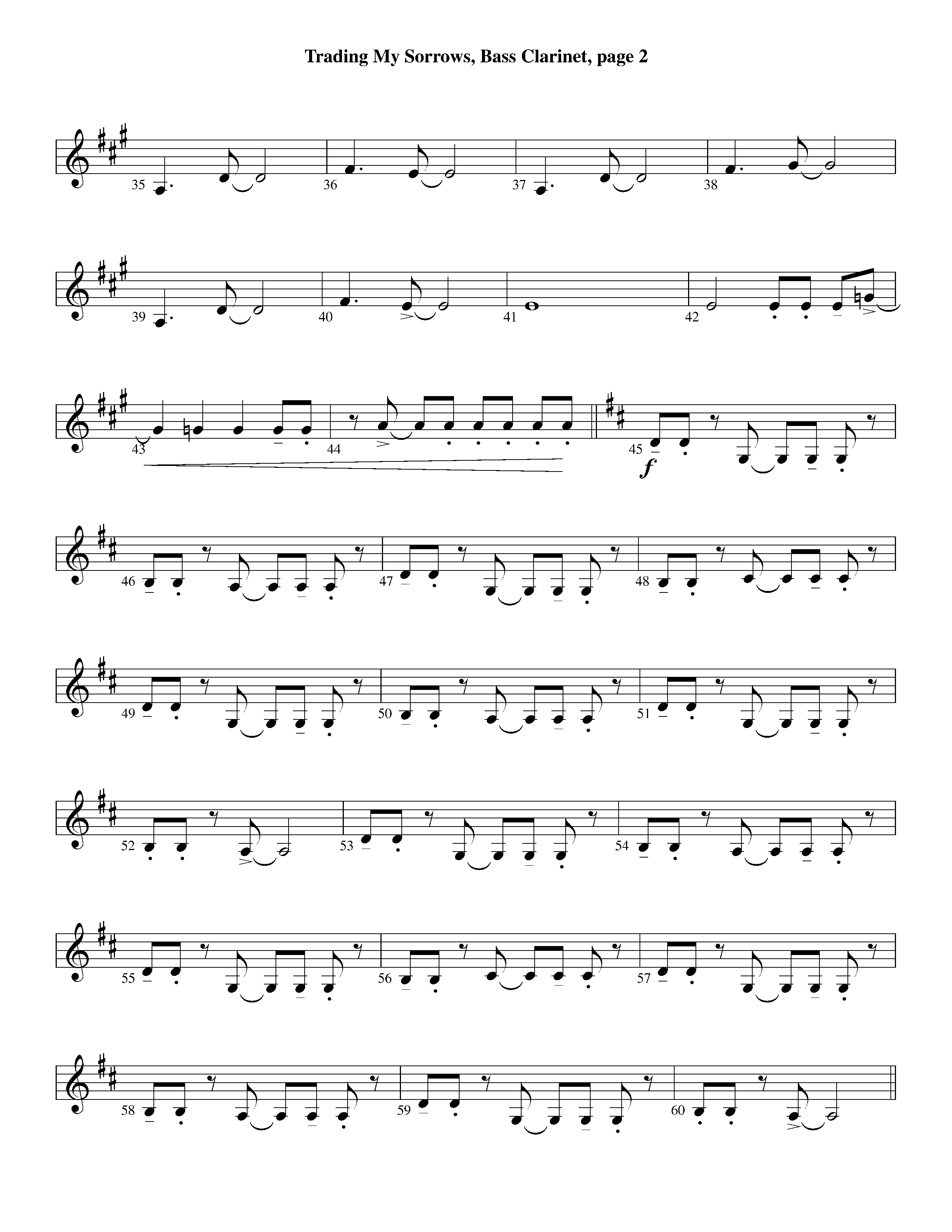 Trading My Sorrows (Instrumental) Bass Clarinet (Lifeway Worship / Arr. Michael Lawrence)