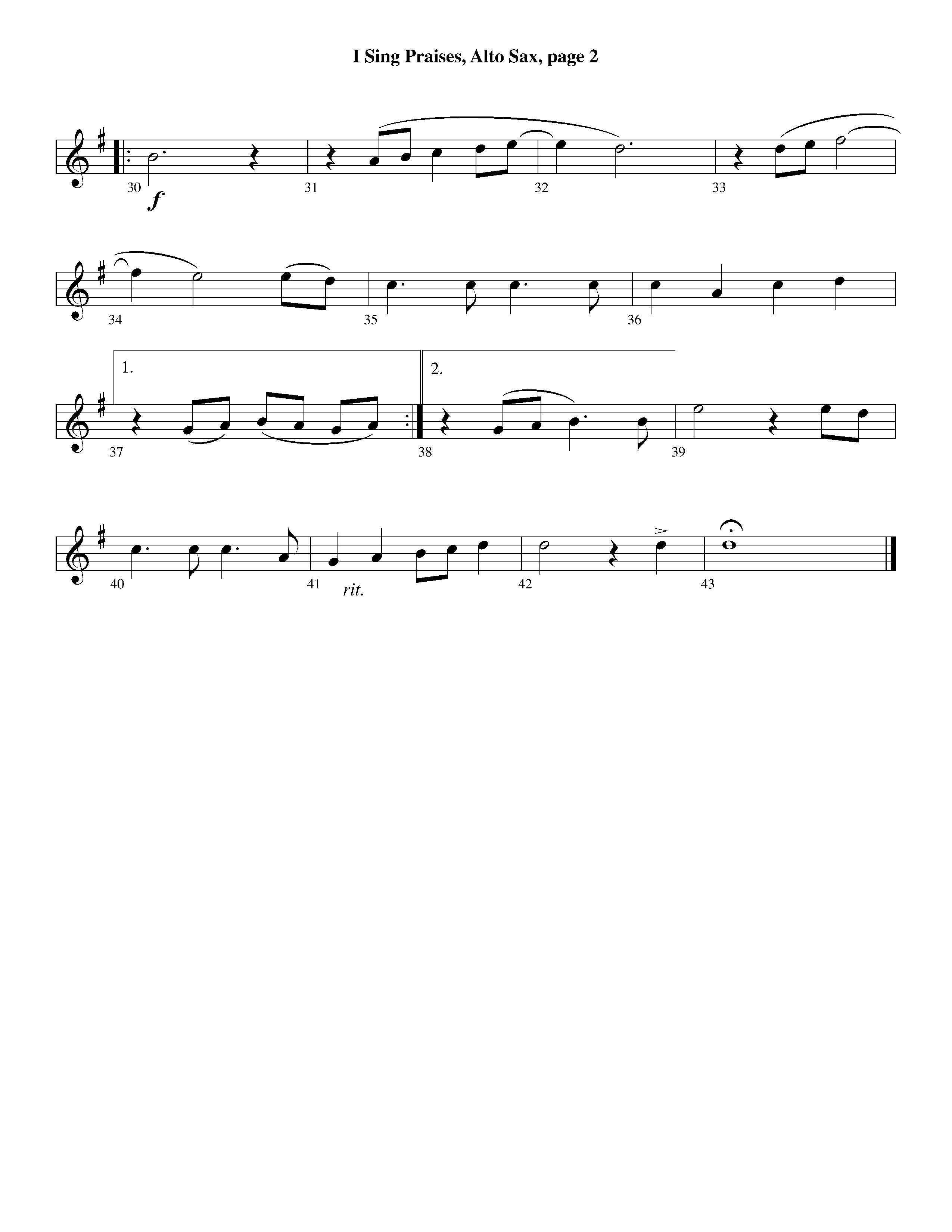 I Sing Praises (with I Stand Amazed In The Presence) (Instrumental) Alto Sax (Lifeway Worship / Arr. Keith Christopher)