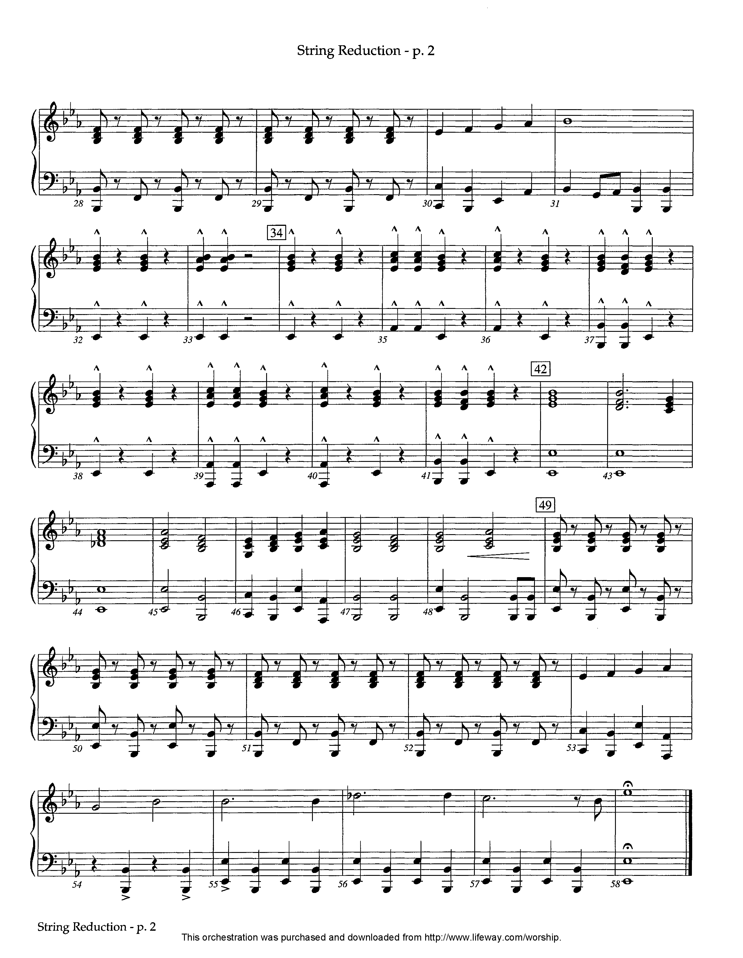 Glorious Is Thy Name (Instrumental) String Reduction (Lifeway Worship / Arr. Billy Payne)